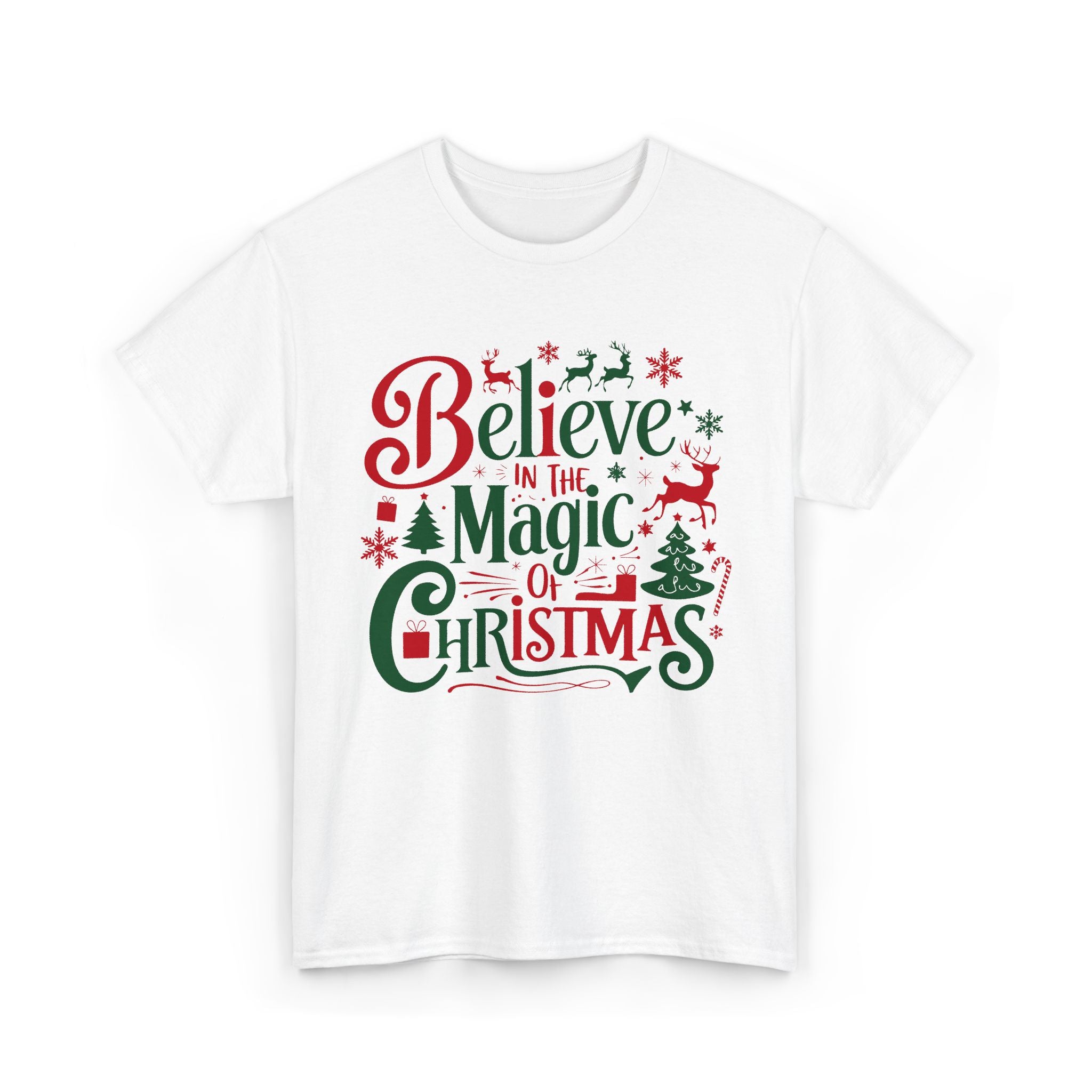 Christmas Magic Unisex Tee - Believe in the Spirit of the Holiday – Bamerix