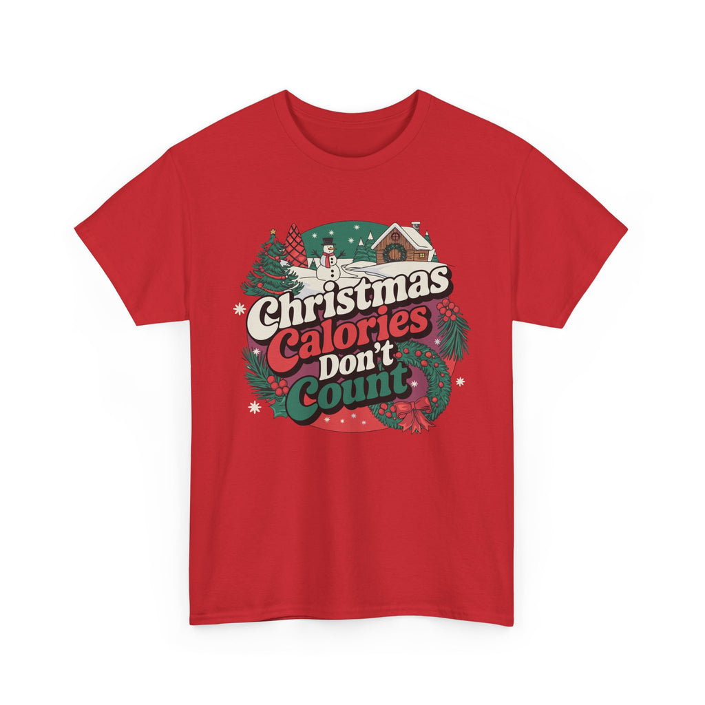 Christmas Calories Don't Count T-Shirt, Funny Holiday Tee – Bamerix