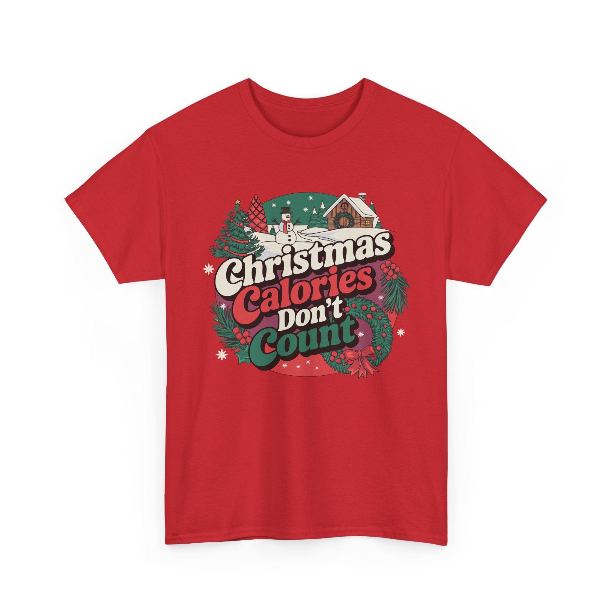 Christmas Calories Don't Count T-Shirt, Funny Holiday Tee – Bamerix