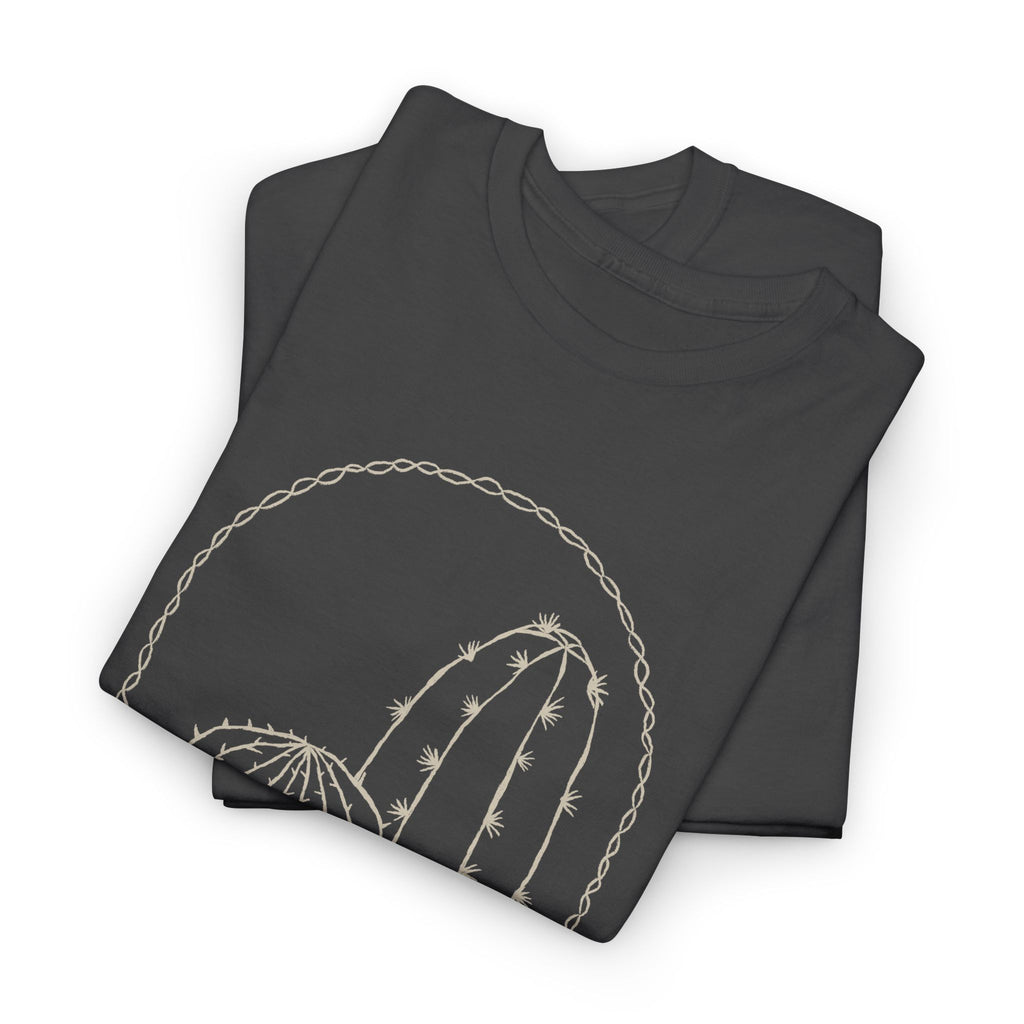 Cactus Arch Tee — Minimal Desert Line Art T-Shirt