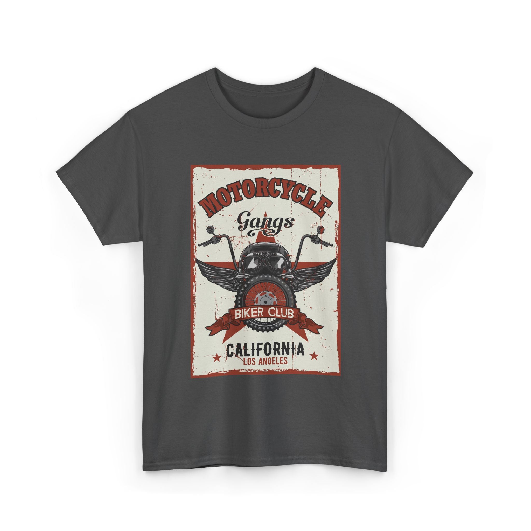 Motorcycle Biker Club Tee — California Vintage Helmet Graphic – Bamerix