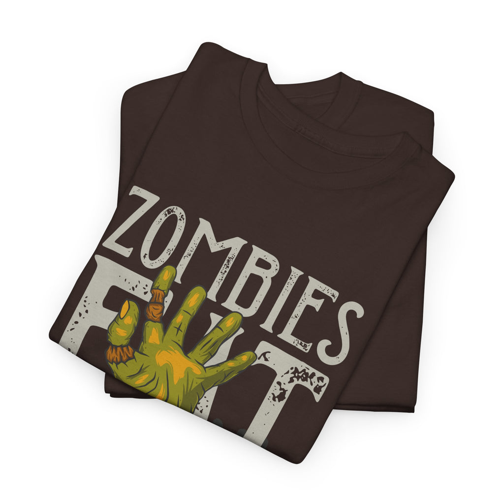 Zombie Eat Graphic Tee — Zombies Eat So You Should Be Fine Halloween T-Shirt – Bamerix