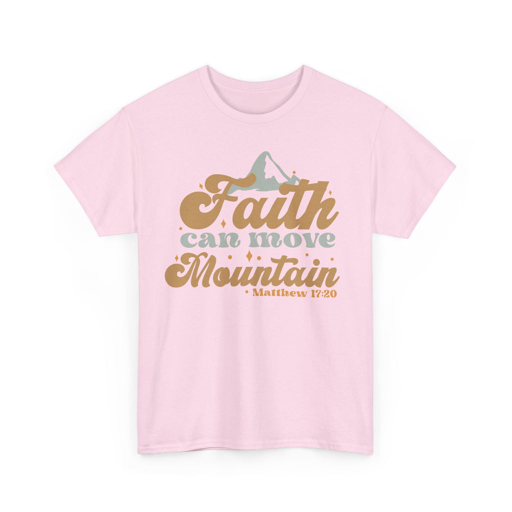 Faith Can Move Mountains Christian T-Shirt – Bamerix