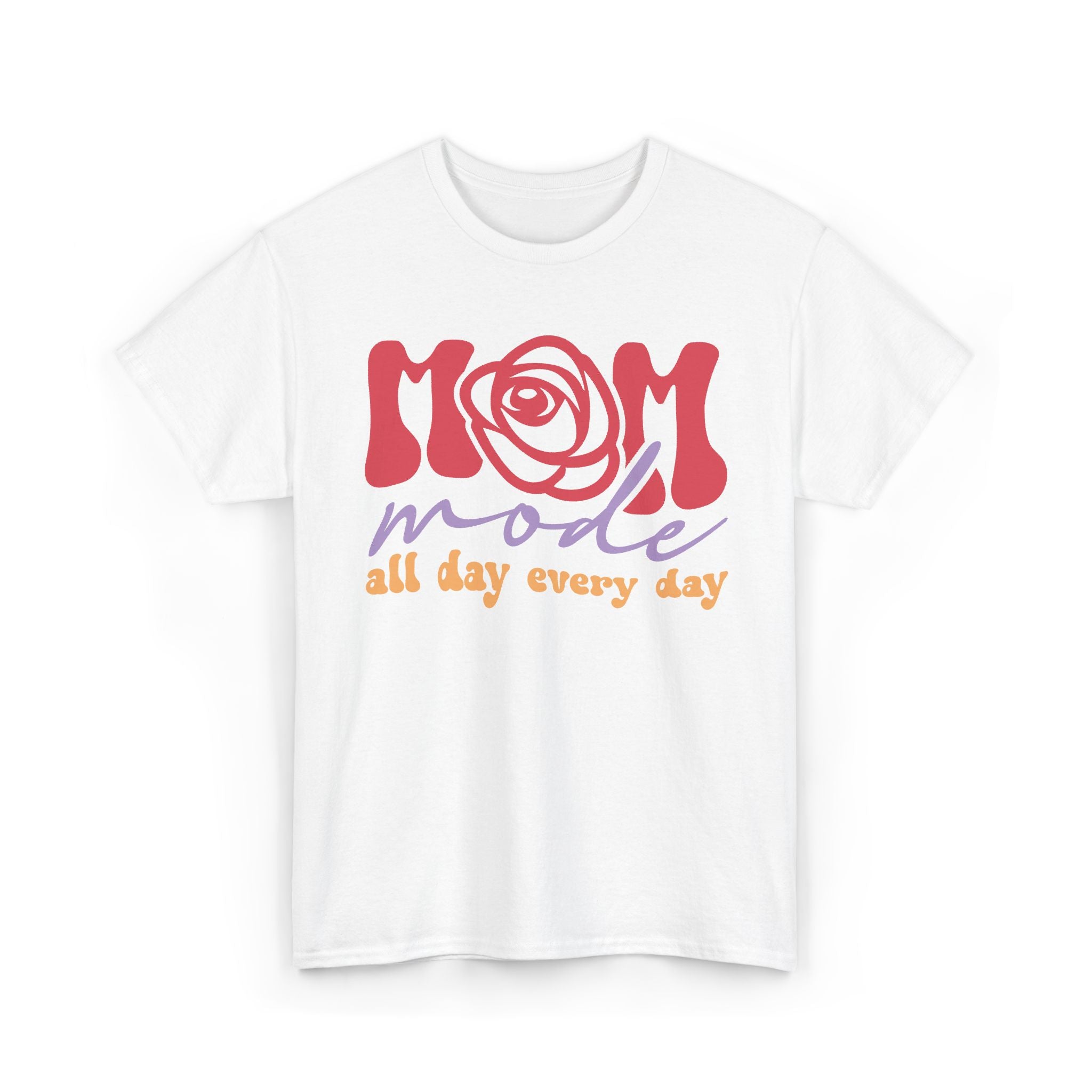 Mom Mode Graphic T-Shirt – Everyday Mom Life Tee – Bamerix