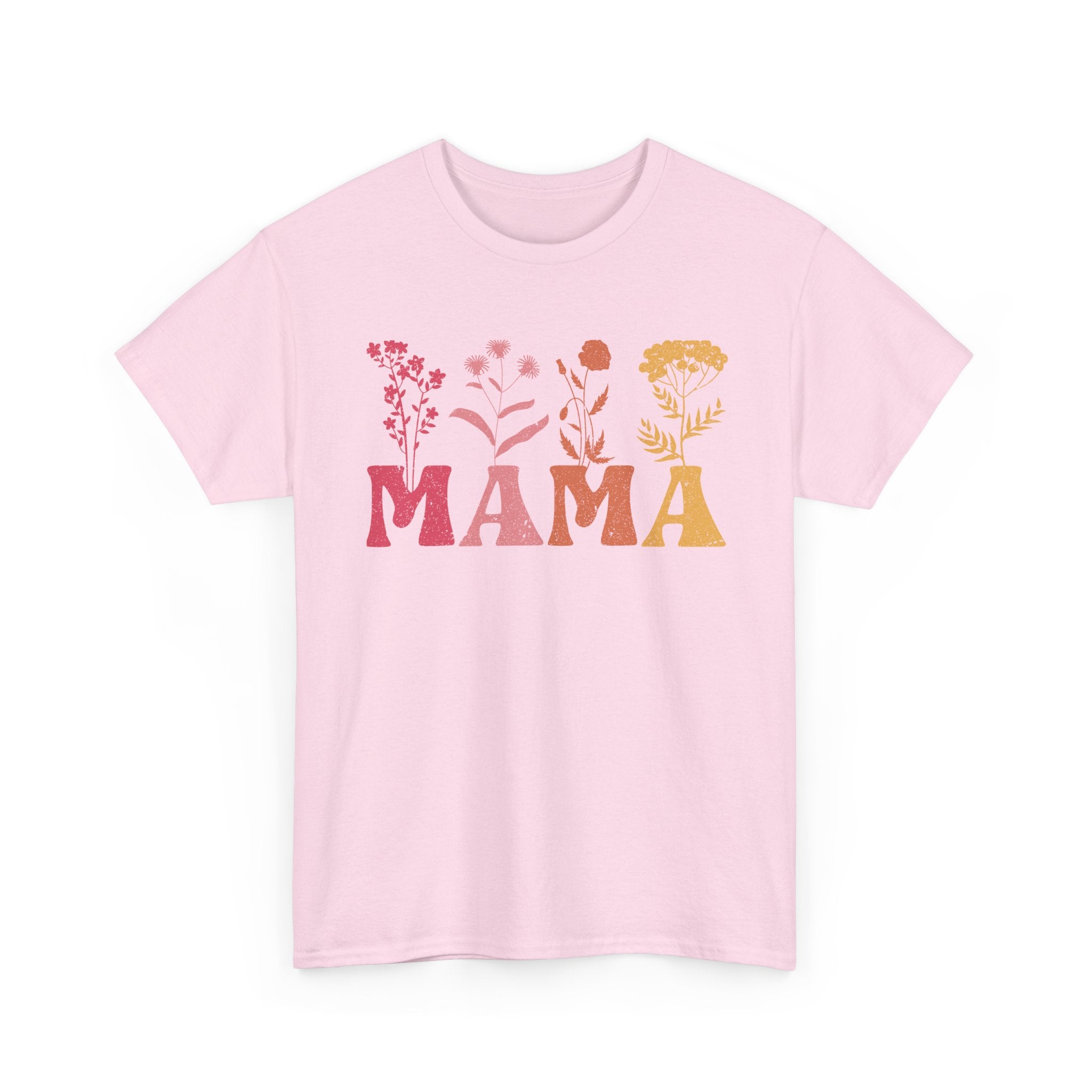 MAMA Floral T-Shirt – Stylish Everyday Tee for Moms – Bamerix