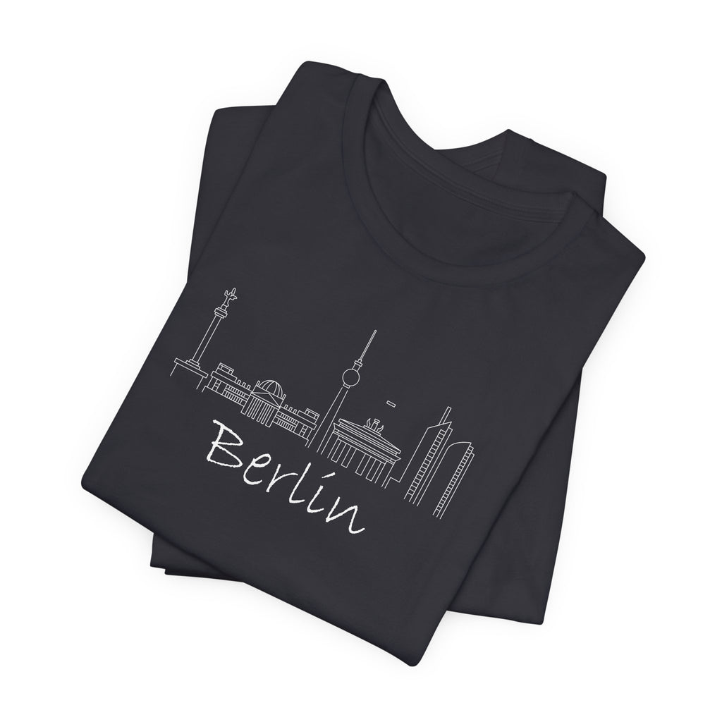 Berlin Skyline Graphic T-Shirt – Minimal City Tee – Bamerix