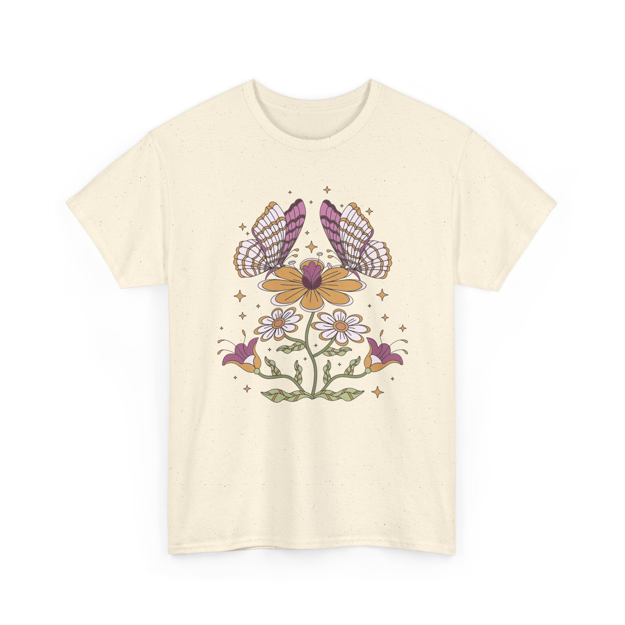 Boho Butterfly Floral T-Shirt – Bamerix