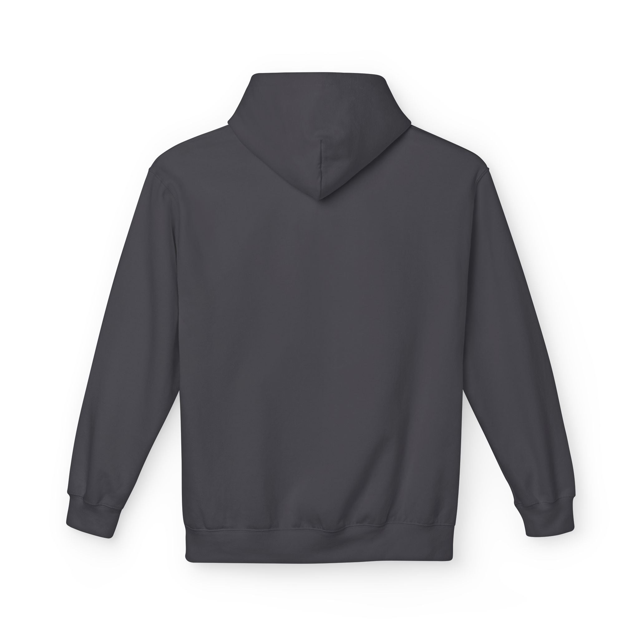 Minimal Crest Hoodie — Neutral Cozy Fleece Pullover