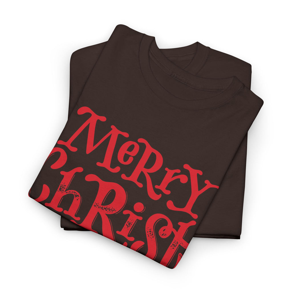 Merry Christmas Tee, Holiday Graphic Shirt, Festive Season Unisex Top – Bamerix