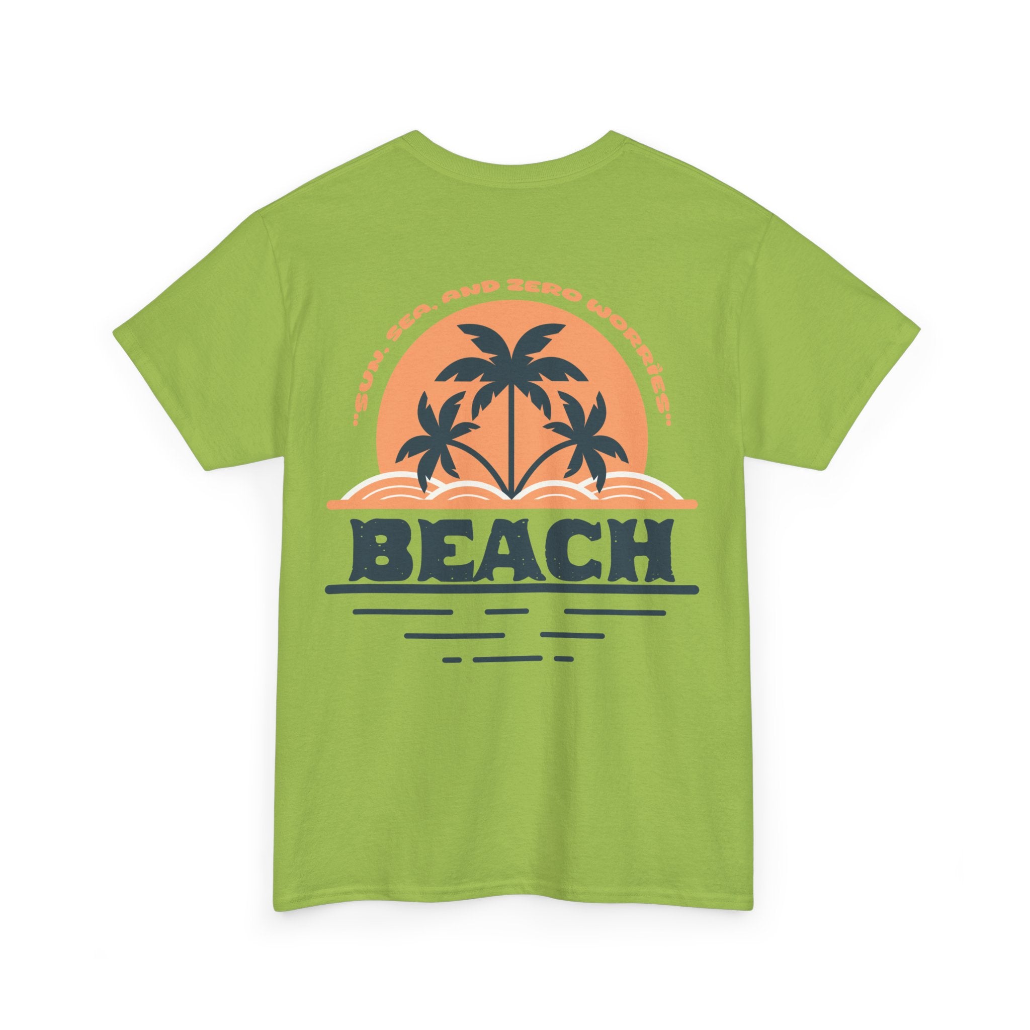 Tropical Beach Back Print Tee – Bamerix