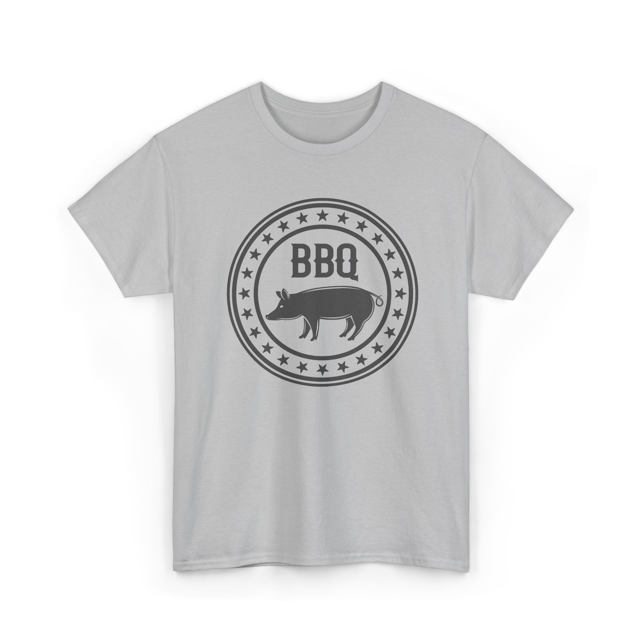 BBQ Pig Logo T-Shirt — Vintage Red Barbecue Grill Tee