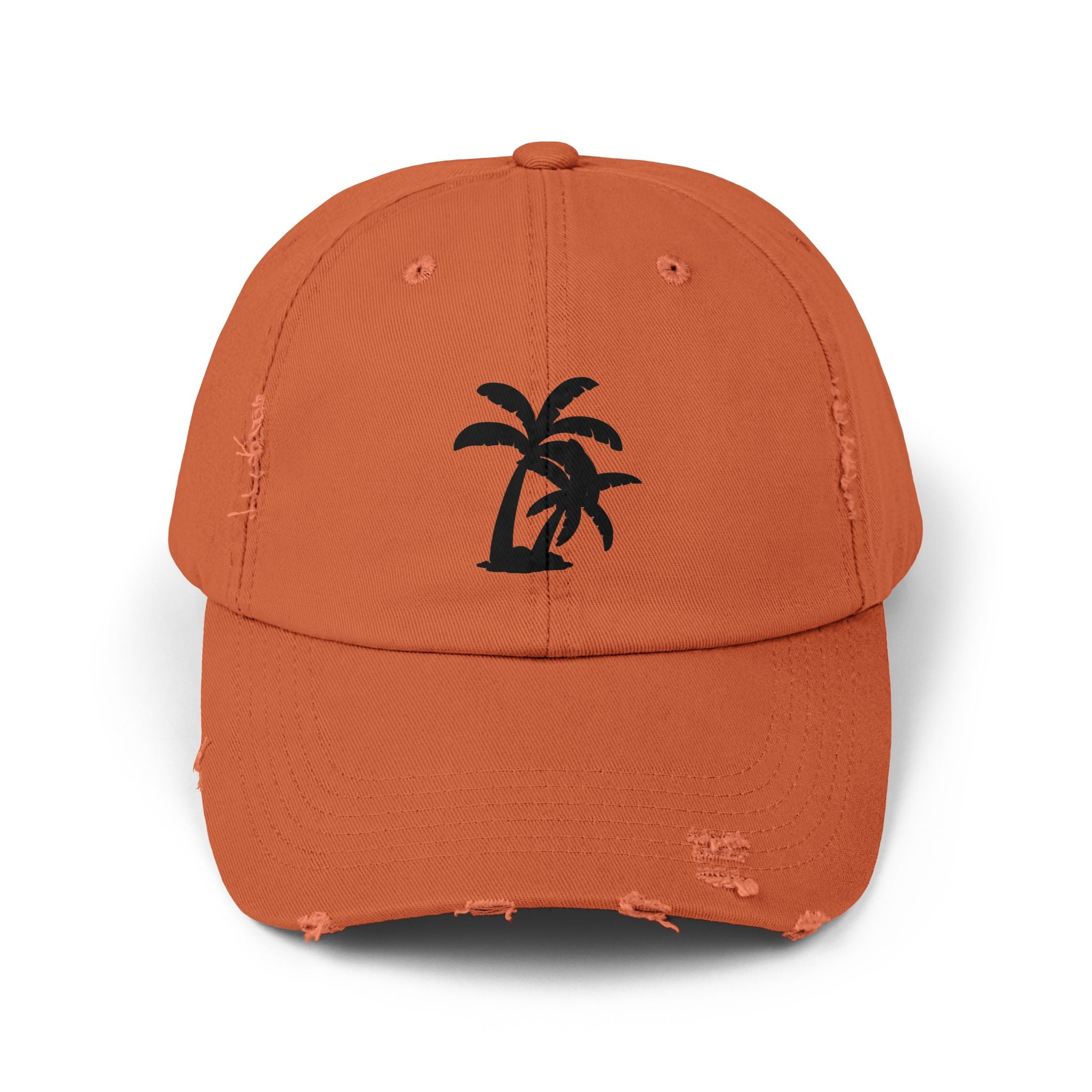 Distressed Palm Tree Cap — Vintage Beach Baseball Hat – Bamerix
