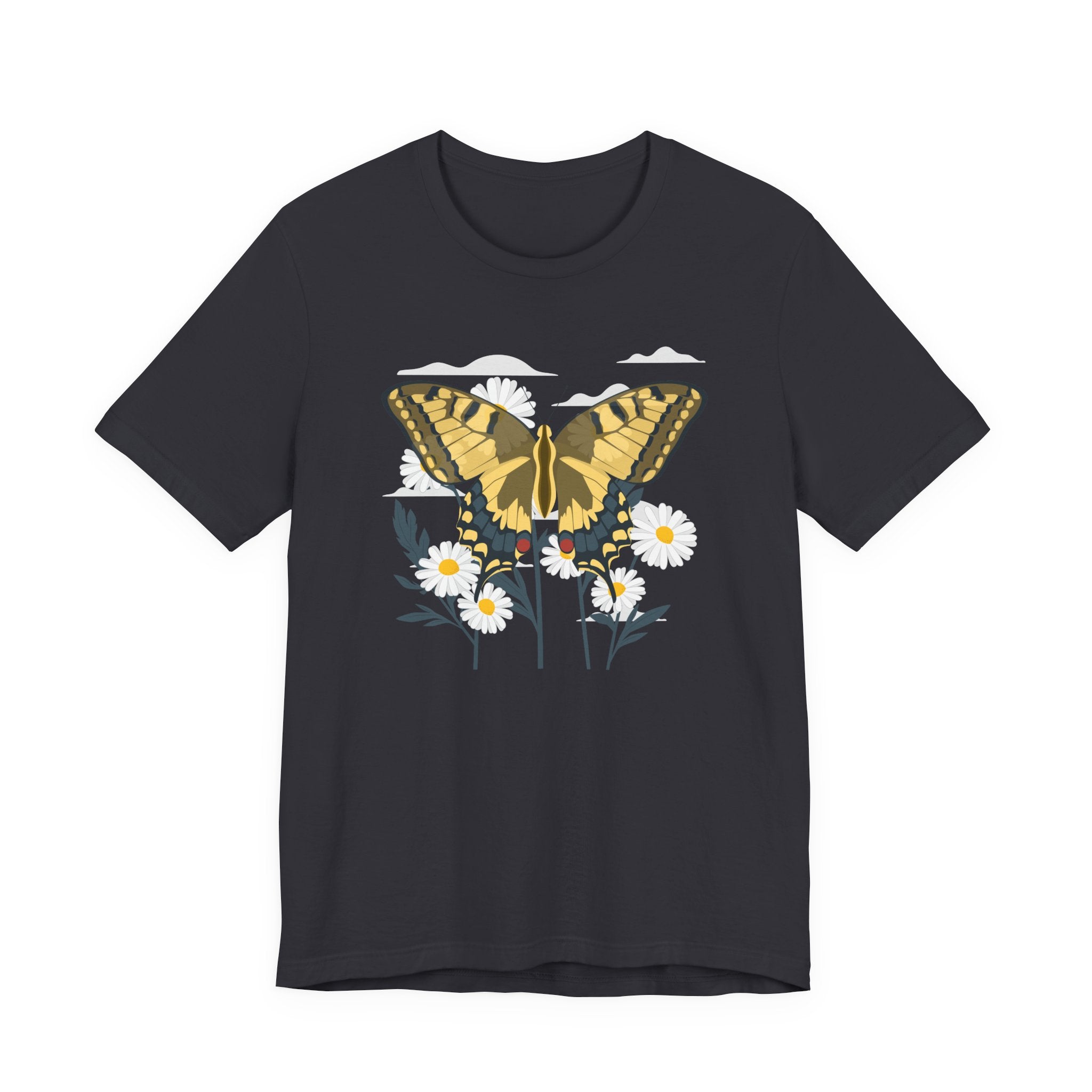 Butterfly & Daisy Floral T-Shirt – Bamerix