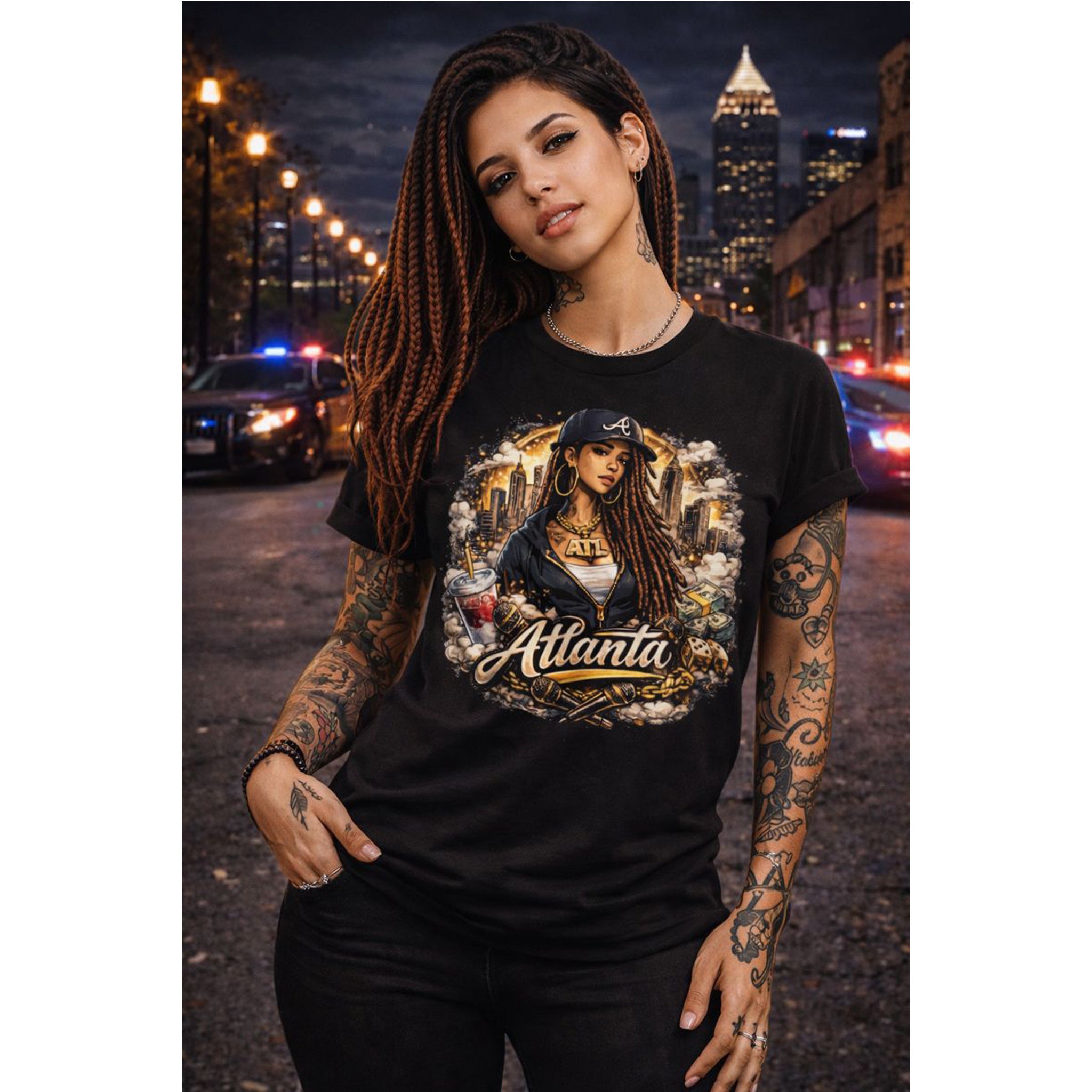 Atlanta City Graphic T-Shirt |Streetwear Style Tee – Bamerix