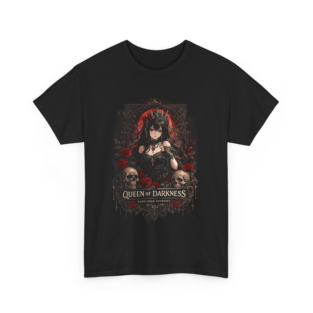 Queen of Darkness – Gothic Dark Fantasy Graphic T-Shirt – Bamerix