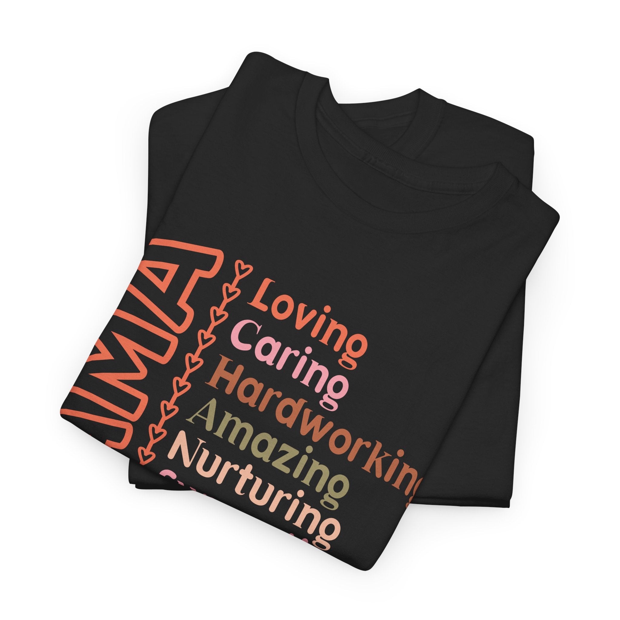 MAMA Word Art T-Shirt – Strong & Loving Mom Graphic Tee – Bamerix