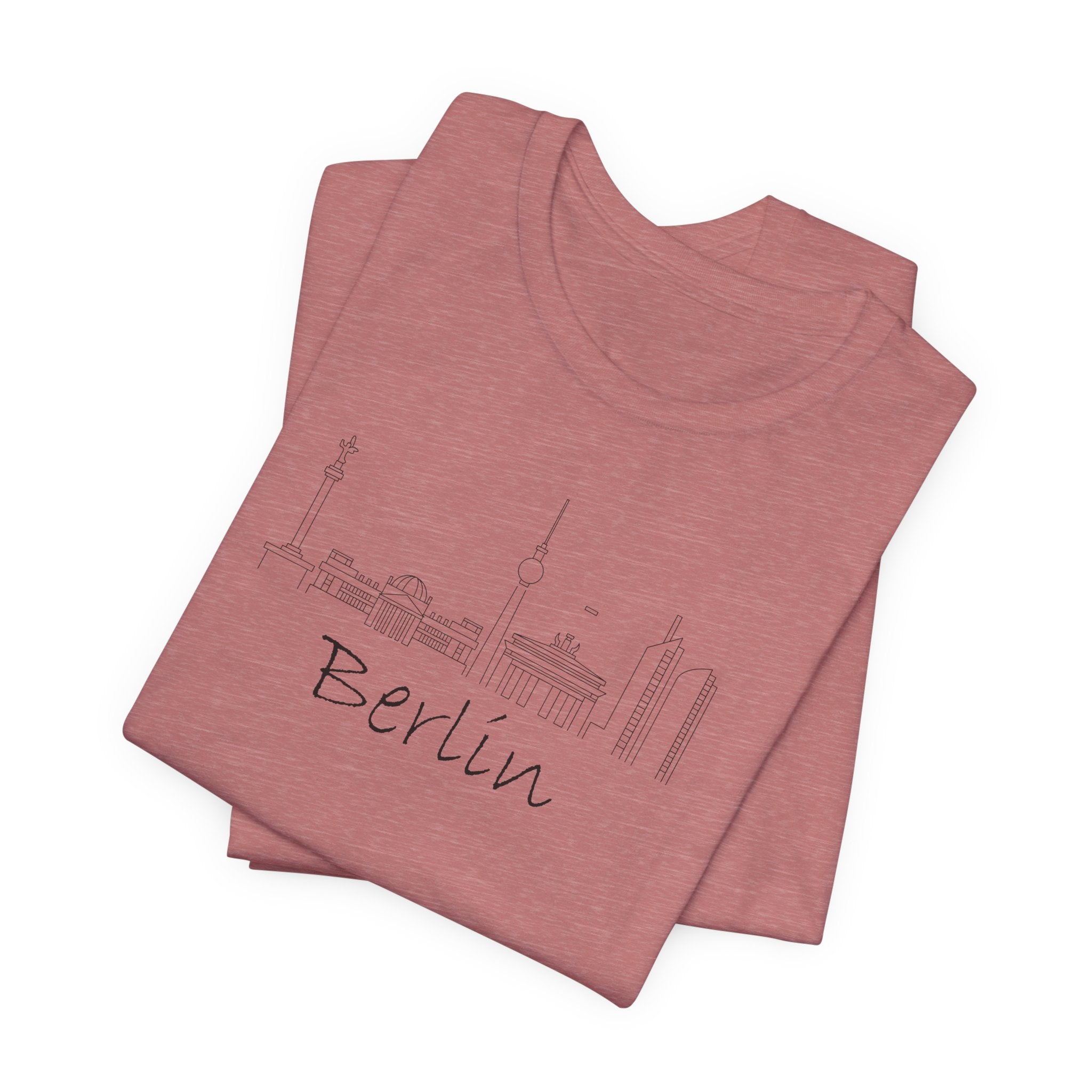 Berlin Skyline Graphic T-Shirt – Minimal City Tee – Bamerix