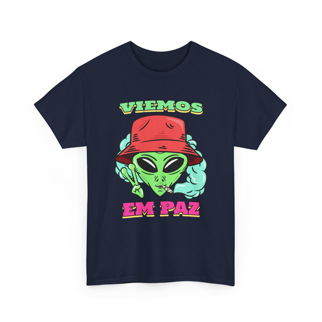 Alien Peace T-Shirt — Viemos Em Paz Retro Graphic Tee – Bamerix