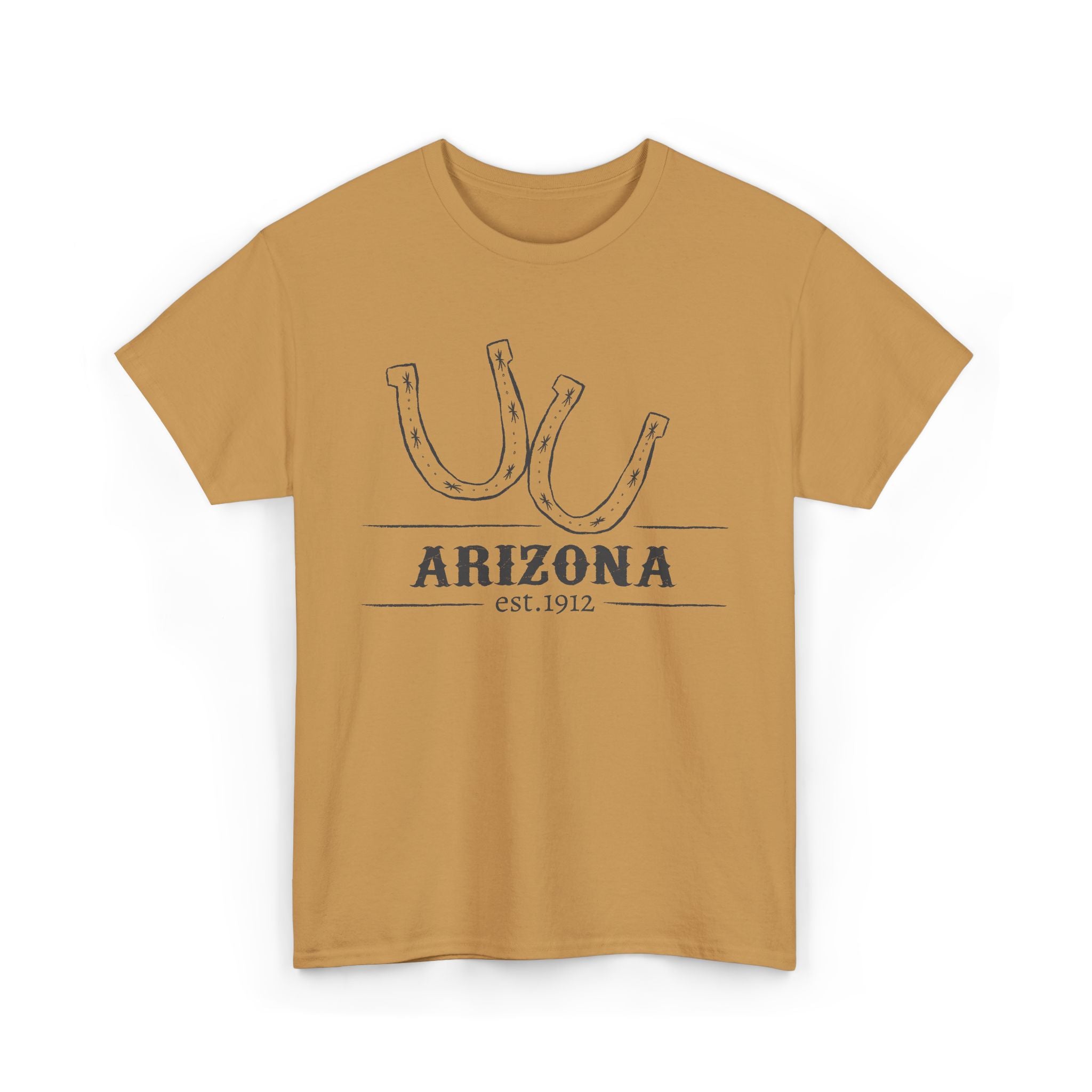 Arizona Horseshoe Tee — Vintage Western Arizona Est. 1912 T-Shirt