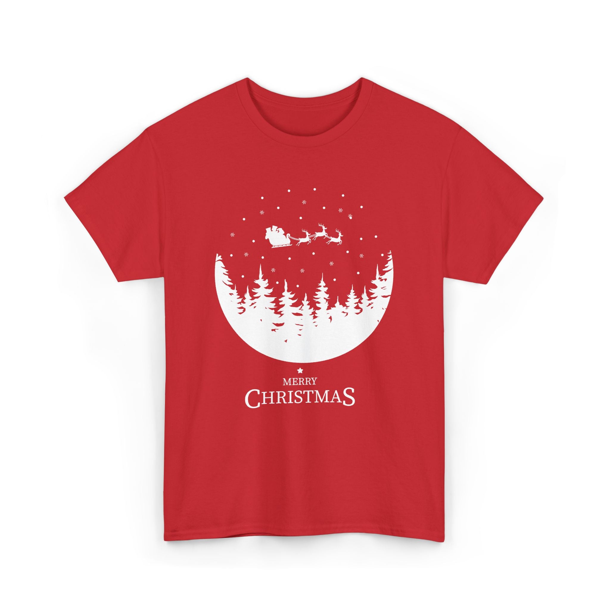 Merry Christmas Unisex Tee, Festive Holiday Shirt, Xmas Gift, Red Green Winter Top, Family Matching Outfit – Bamerix