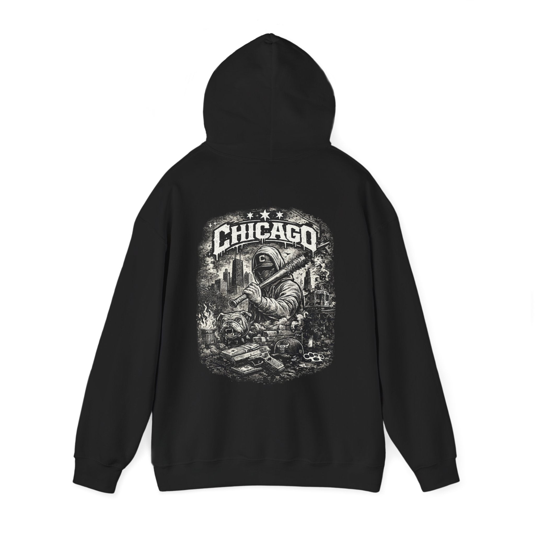 Chicago Streetwear Hoodie Bamerix —  Graphic Hooded Sweatshirt – Bamerix
