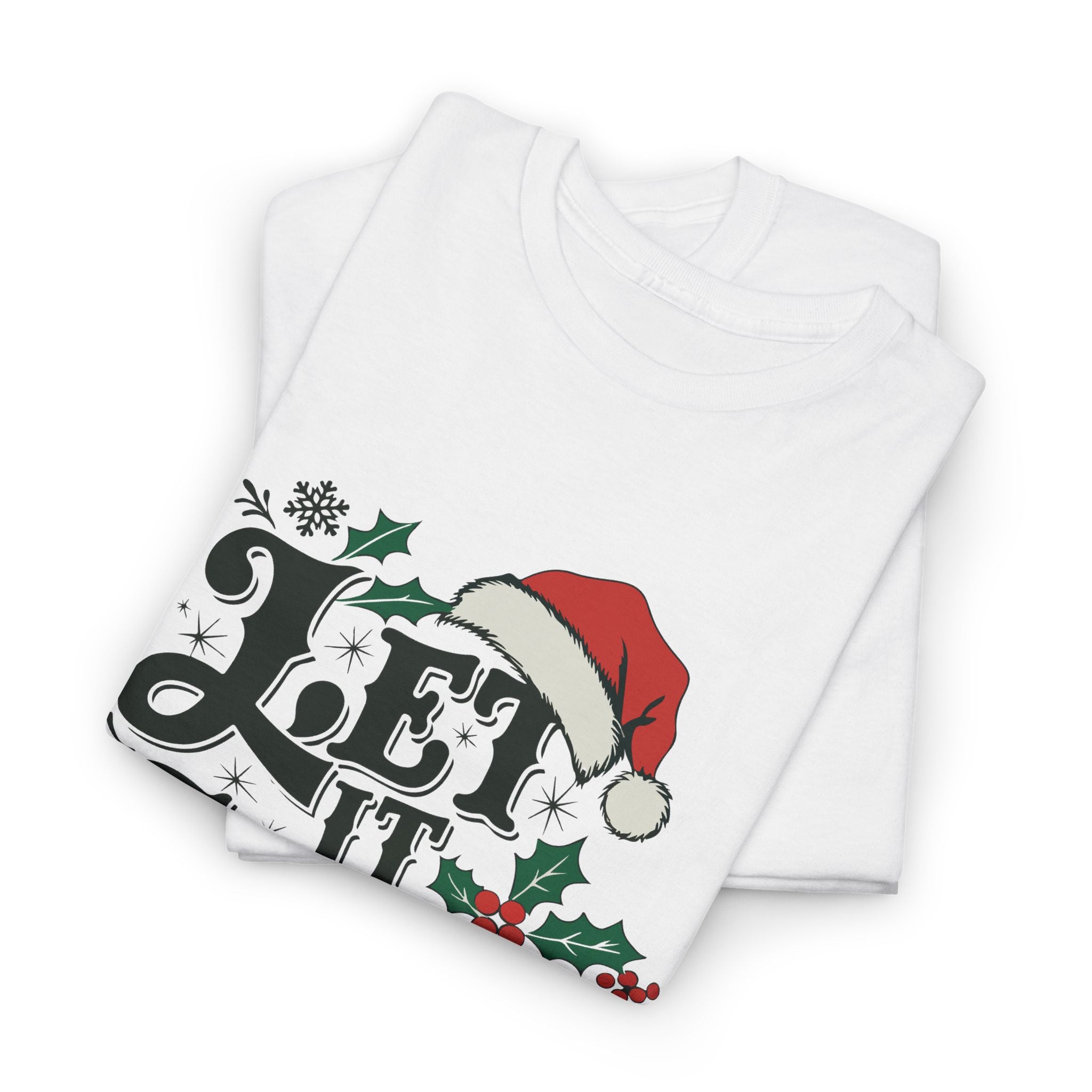 Let It Snow Christmas Unisex Tee - Holiday Cotton Shirt – Bamerix