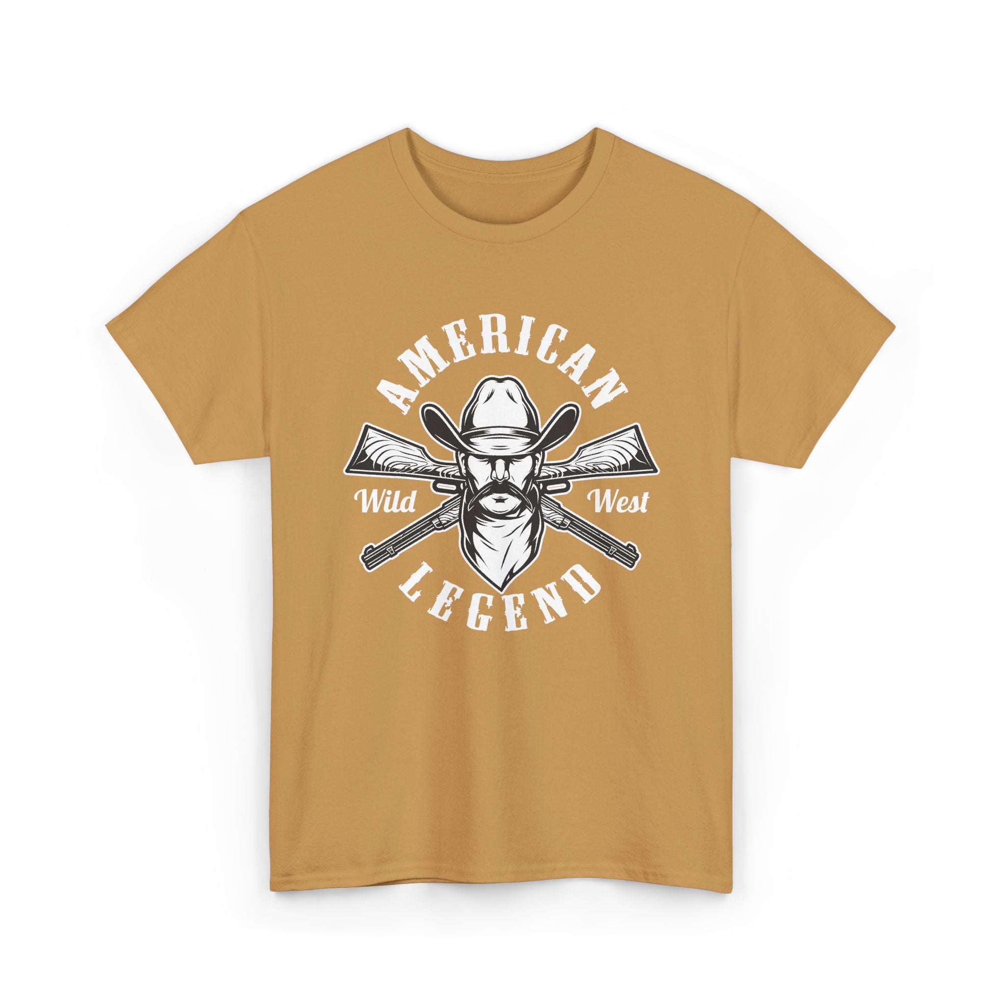 T-Shirt — American Legend Wild West Cowboy Skull Graphic Tee – Bamerix