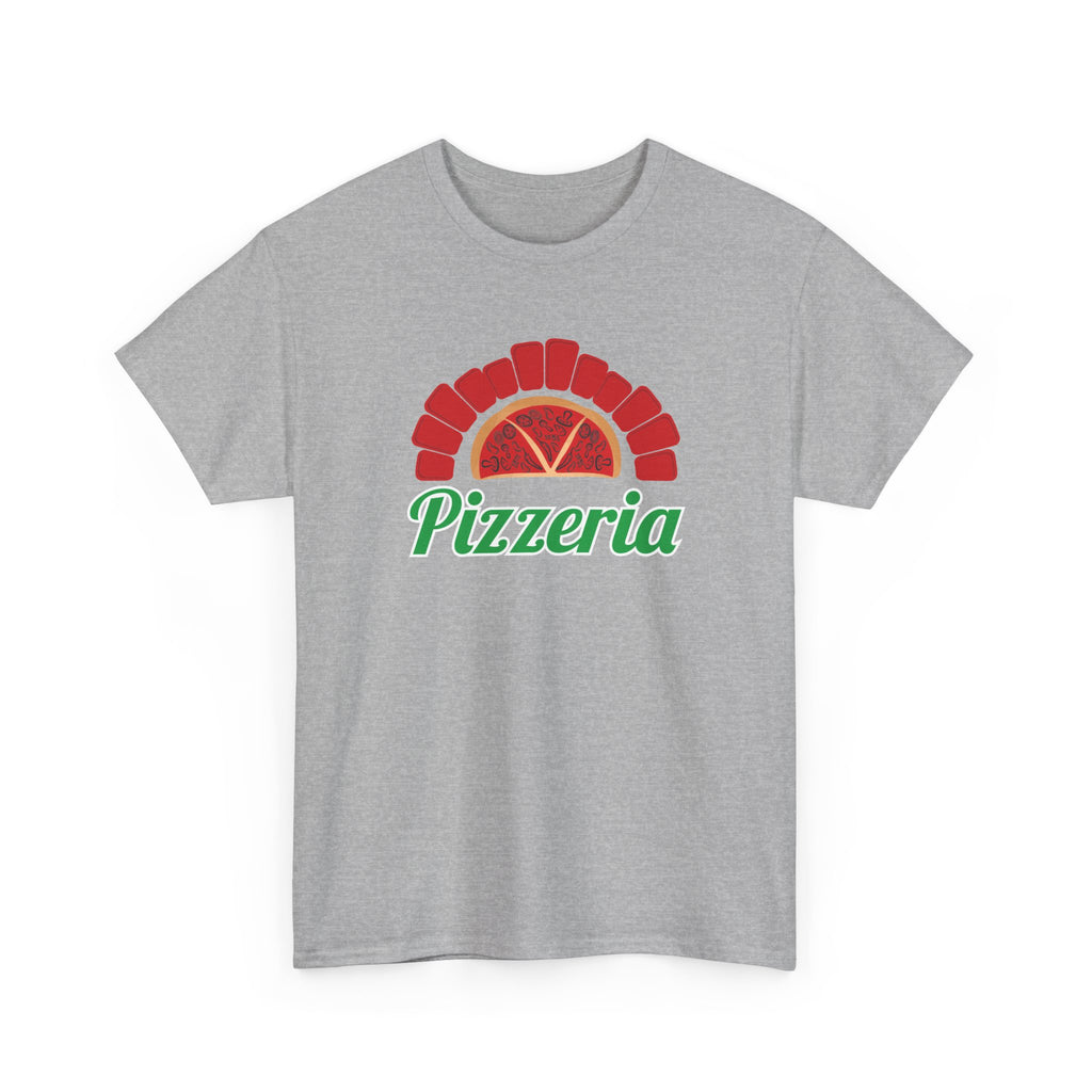 Pizzeria Pizza Tee – Retro Italian Pizzeria Logo T-Shirt – Bamerix
