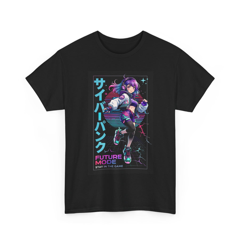 Cyberpunk Anime Girl Future Mode Graphic T-Shirt – Bamerix