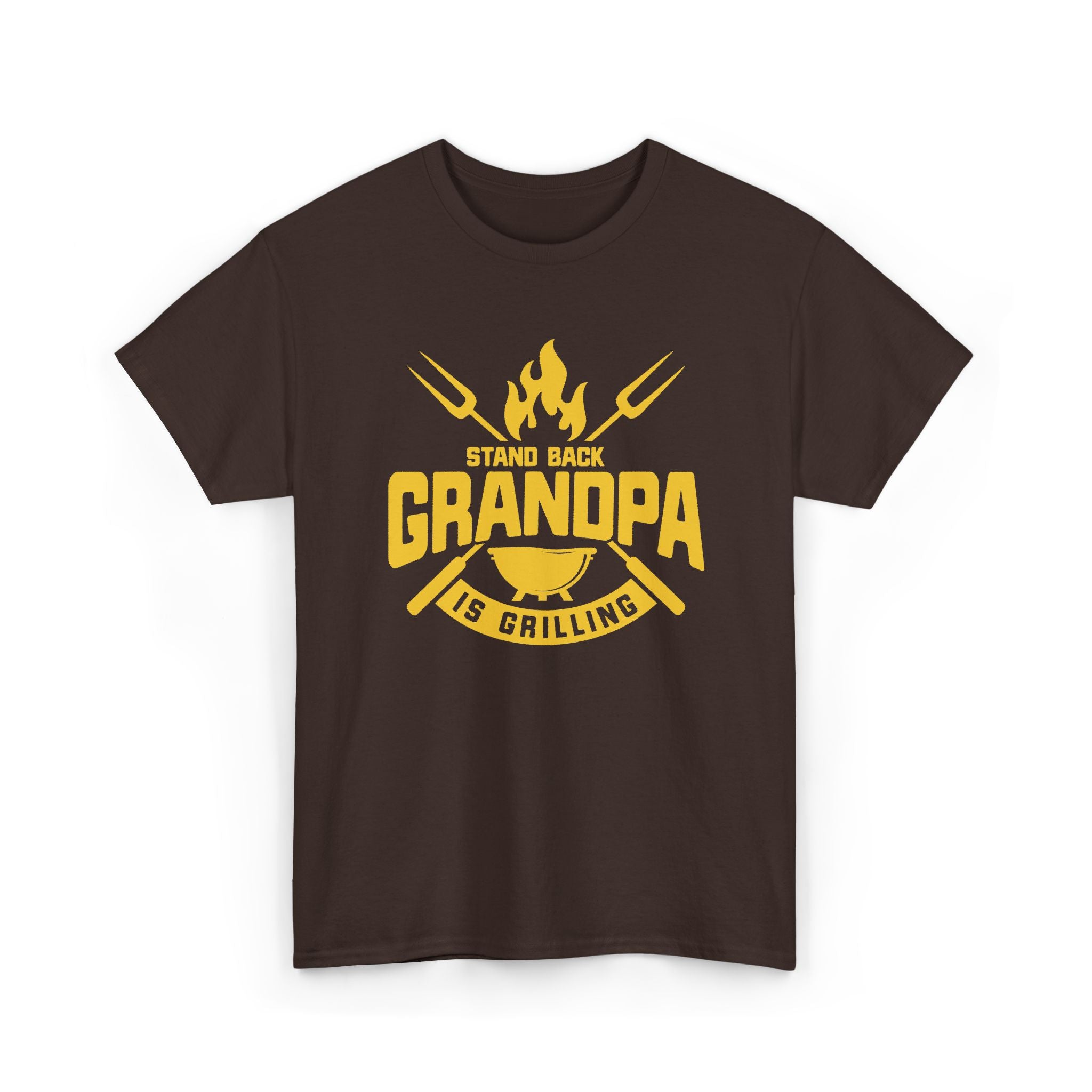 Grandpa Is Grilling T-Shirt — Funny BBQ Grillmaster Tee for Dad & Grandpa