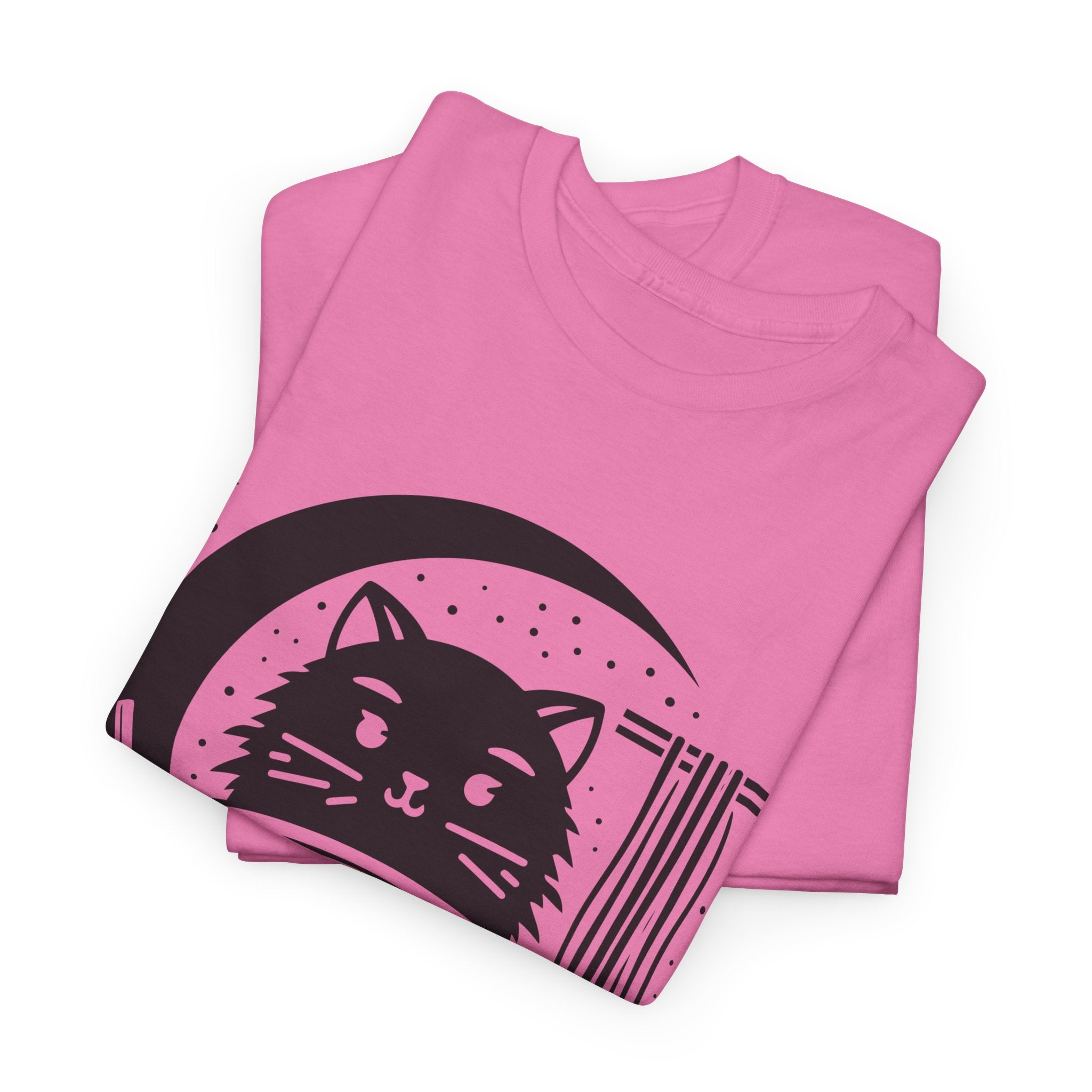 Playful Cat Ramen Unisex Heavy Cotton Tee – Bamerix