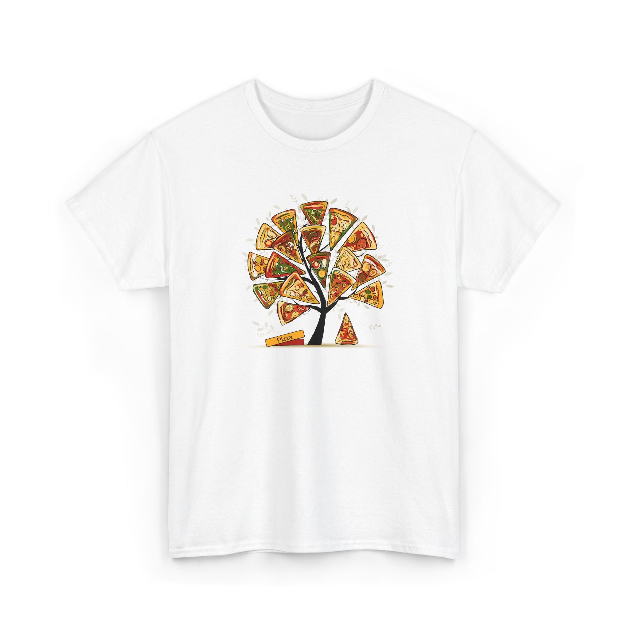 Pizza Tree Graphic T-Shirt – Funny Pizza Lover Tee – Bamerix