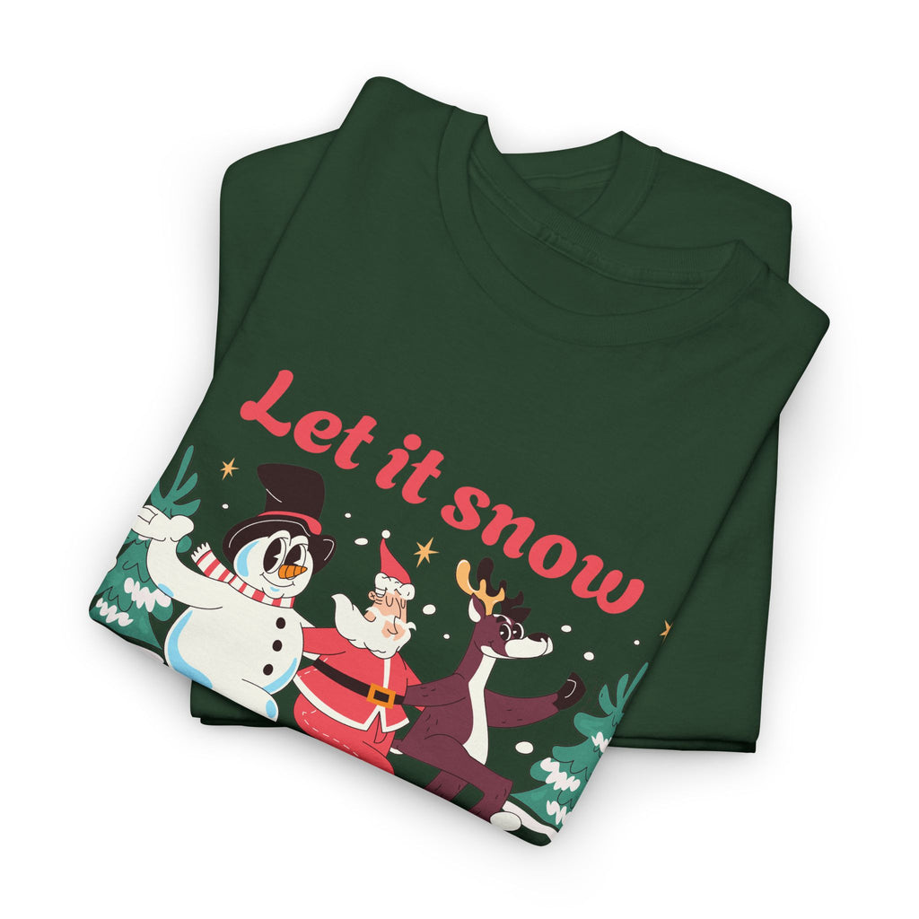 Unisex Winter Holiday Tee - Let it Snow, Christmas Shirt, Cozy Gift – Bamerix