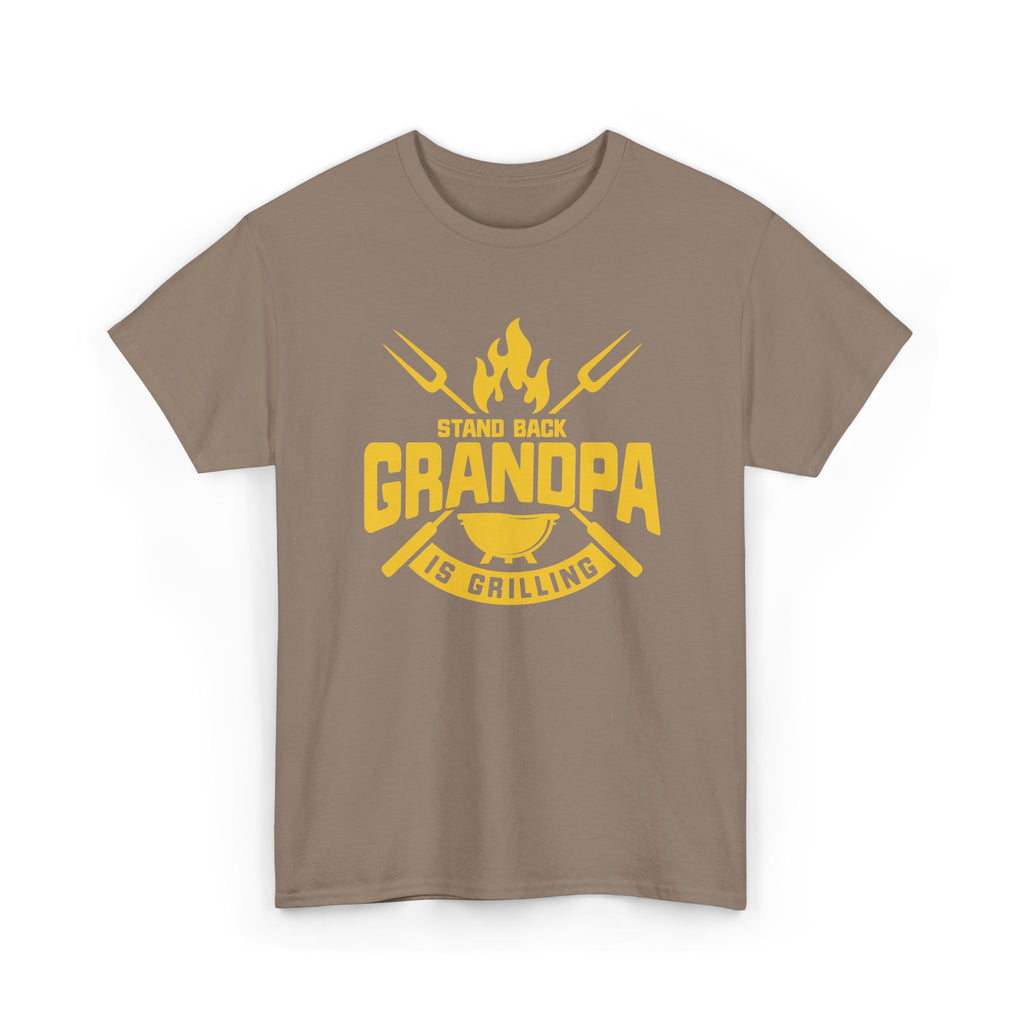 Grandpa Is Grilling T-Shirt — Funny BBQ Grillmaster Tee for Dad & Grandpa