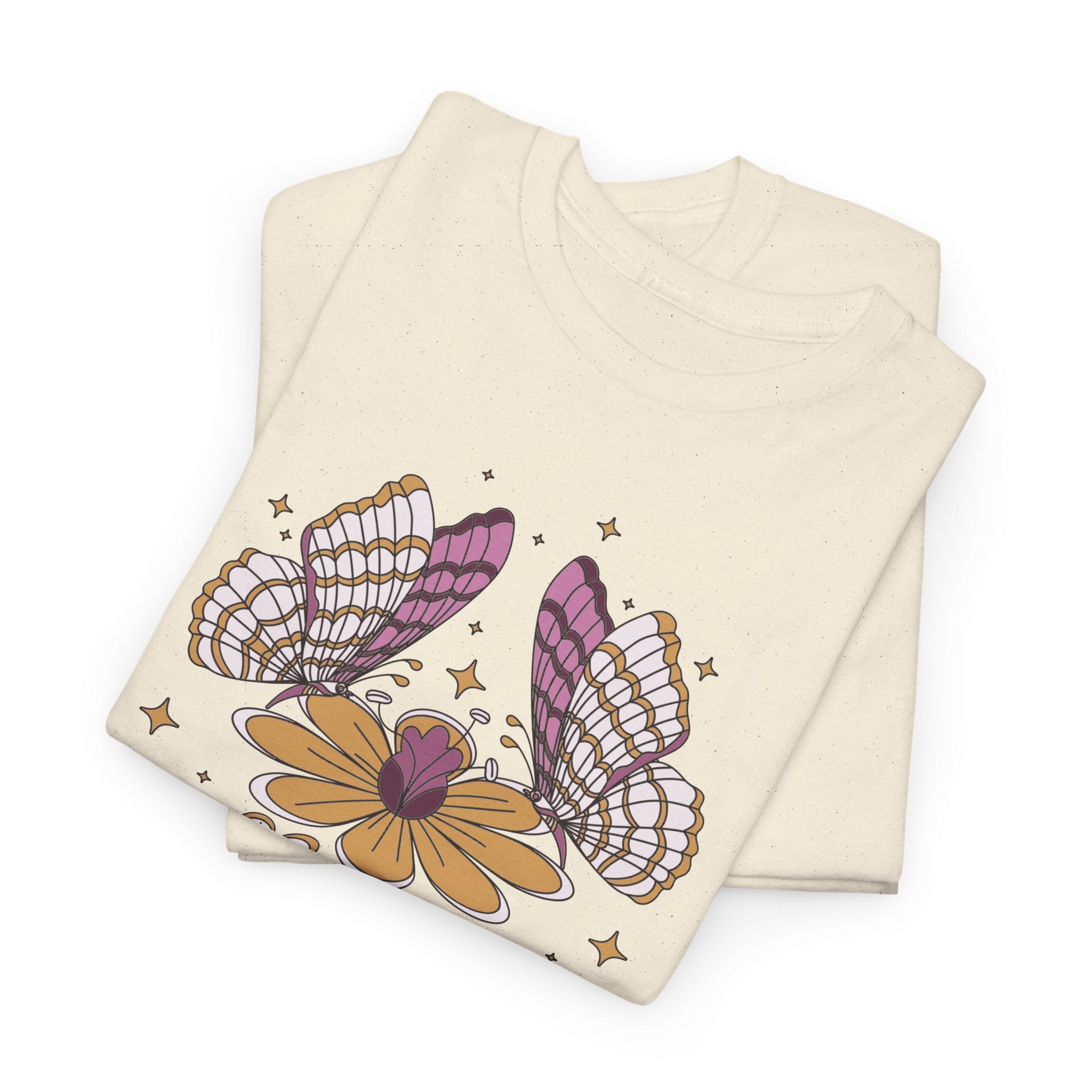 Boho Butterfly Floral T-Shirt – Bamerix