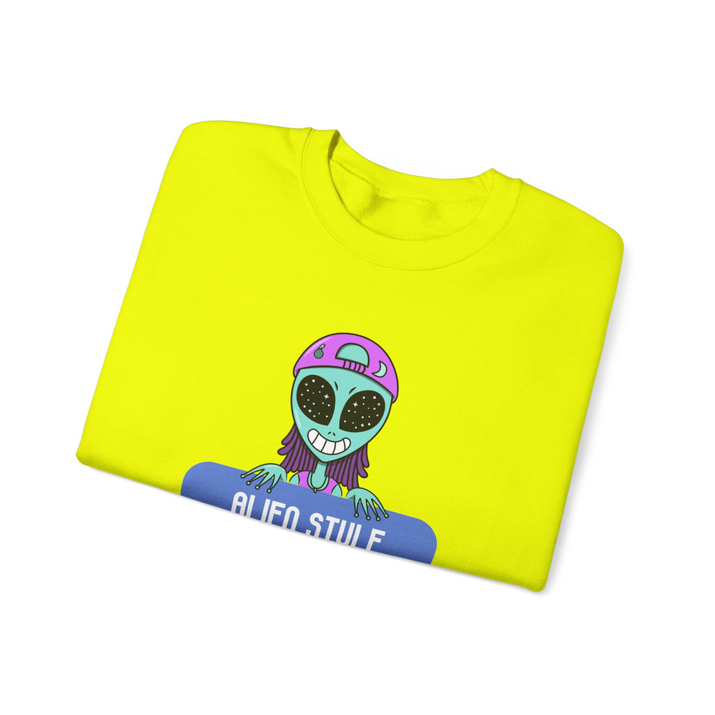 Alien Style Urban Sweatshirt Unisex Crewneck – Bamerix