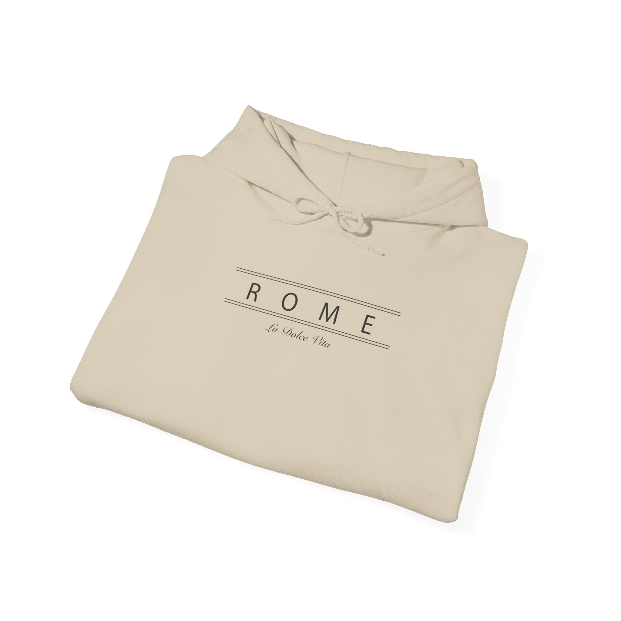 Rome Minimalist Hoodie — 'ROME' Text Travel Sweatshirt – Bamerix