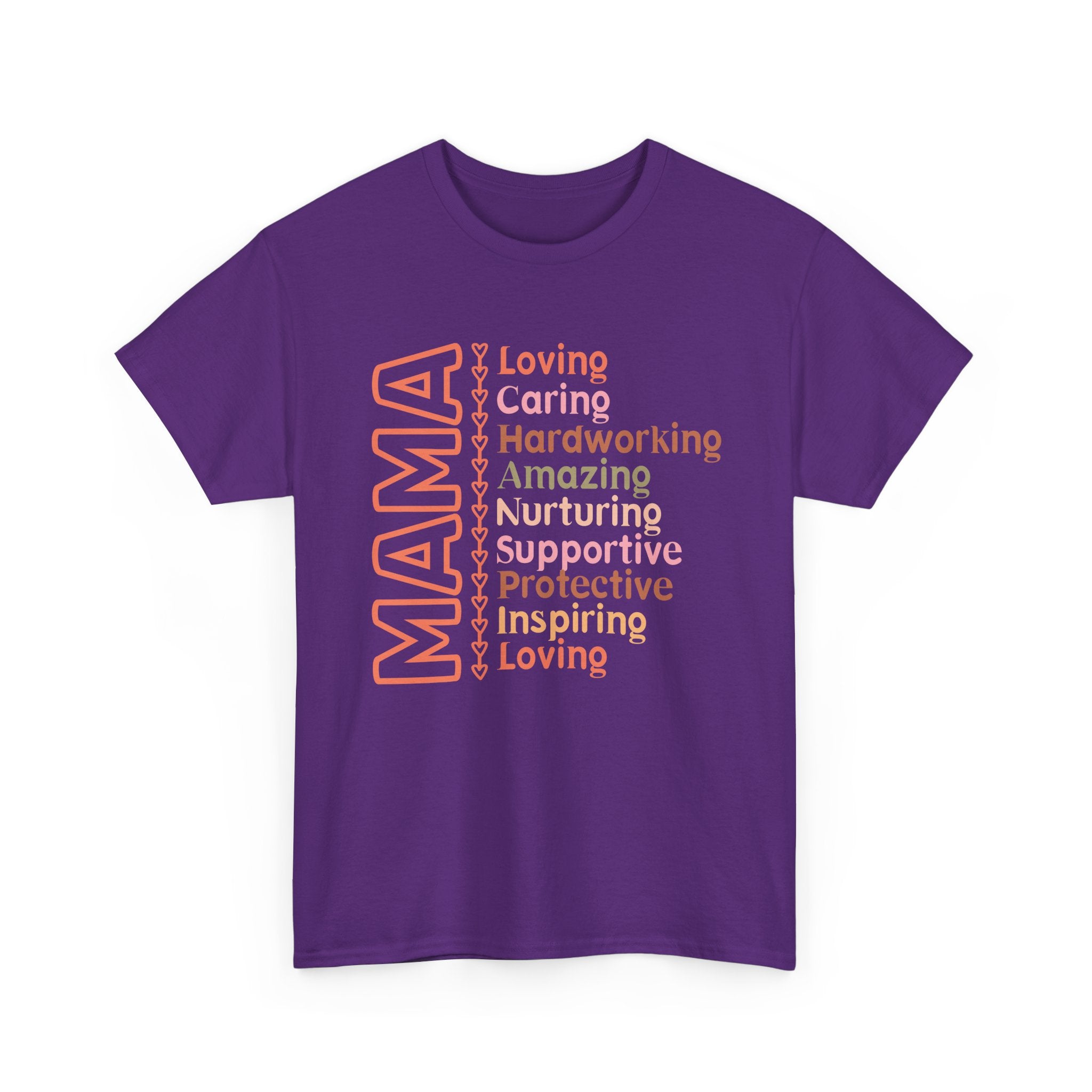 MAMA Word Art T-Shirt – Strong & Loving Mom Graphic Tee – Bamerix