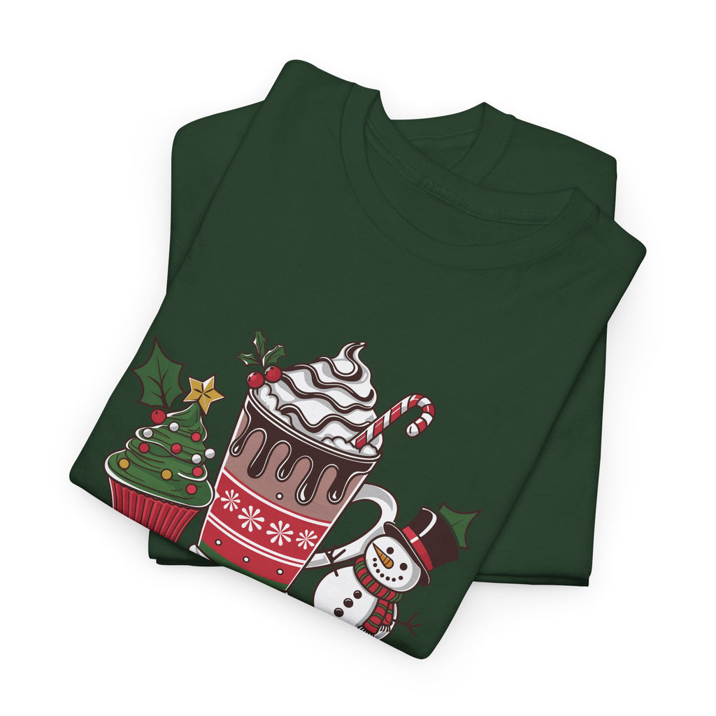 Christmas Spirit Unisex Heavy Cotton Tee, Festive Holiday Shirt – Bamerix