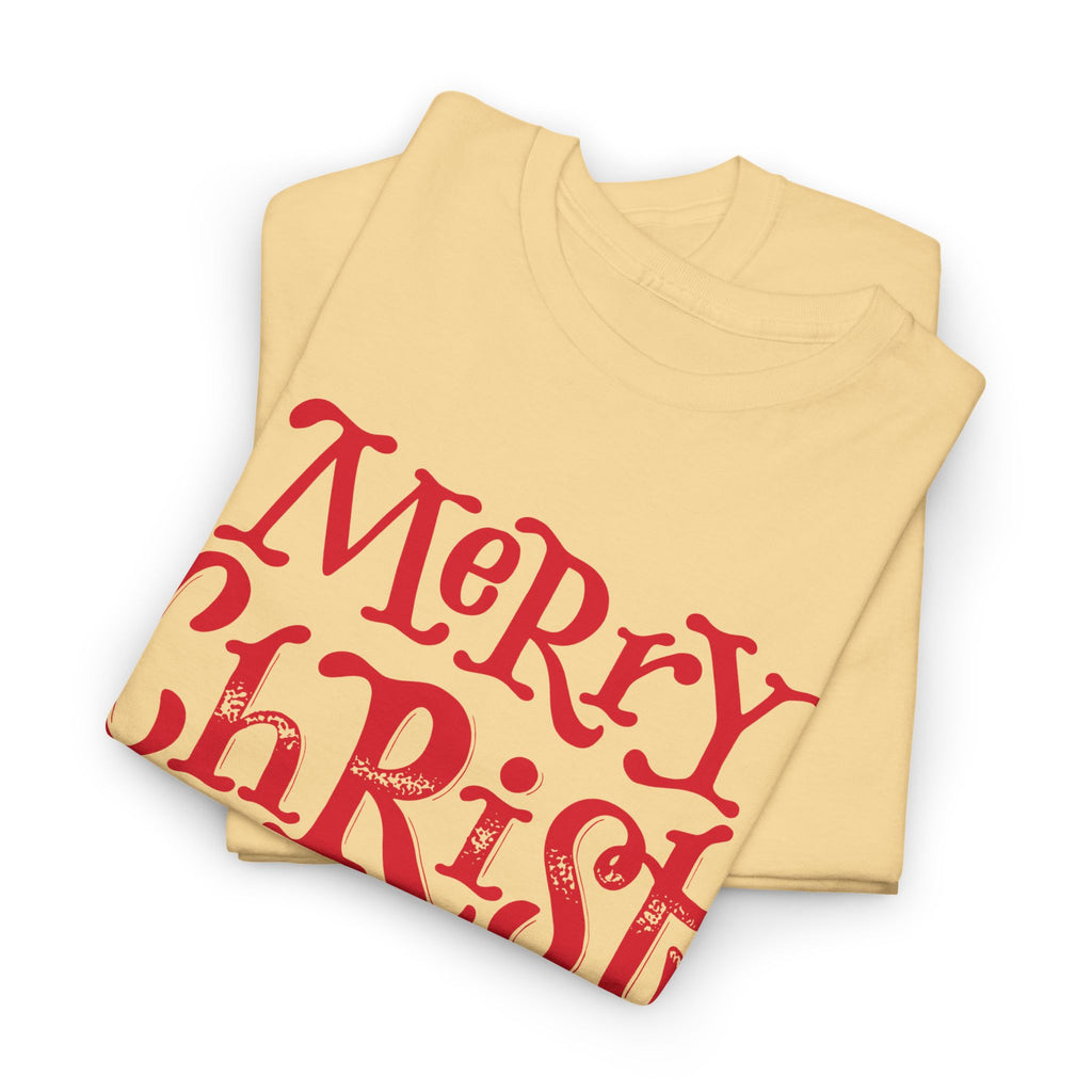 Merry Christmas Tee, Holiday Graphic Shirt, Festive Season Unisex Top – Bamerix