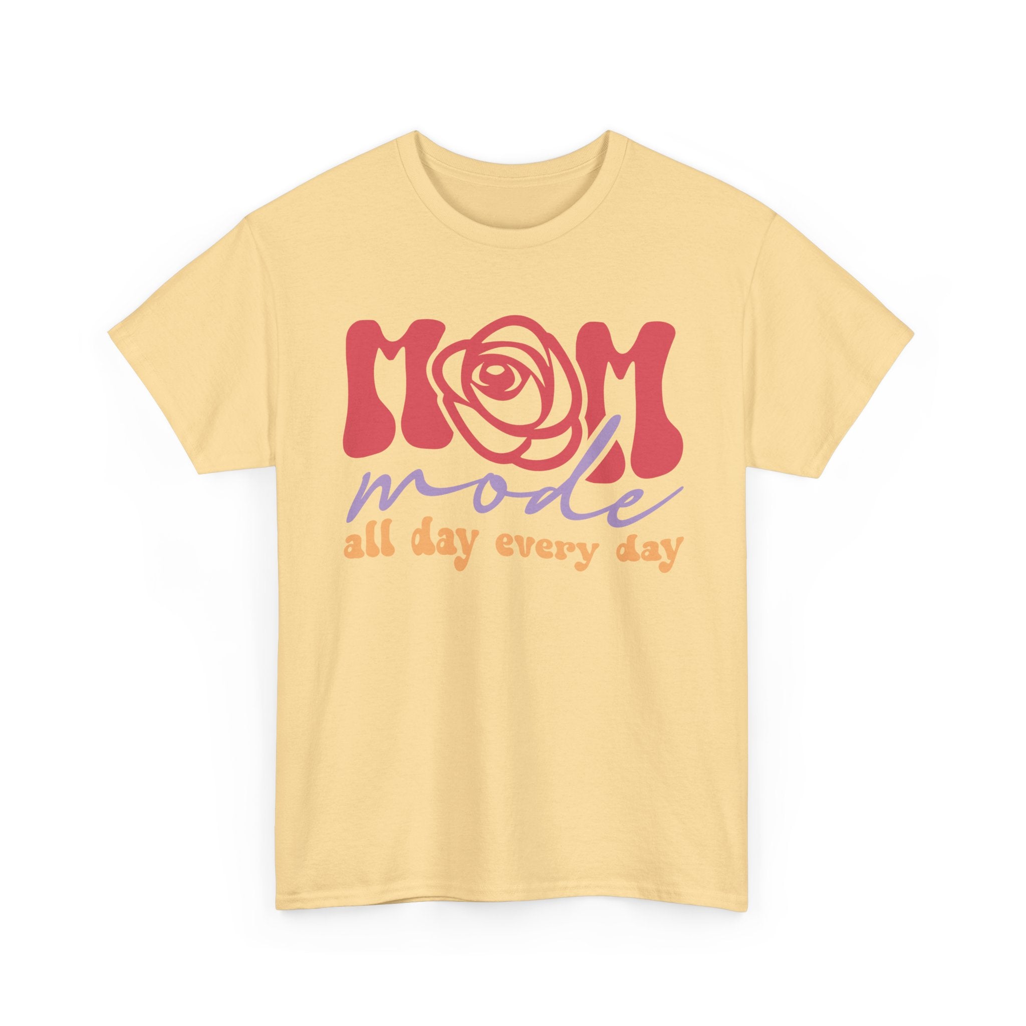 Mom Mode Graphic T-Shirt – Everyday Mom Life Tee – Bamerix