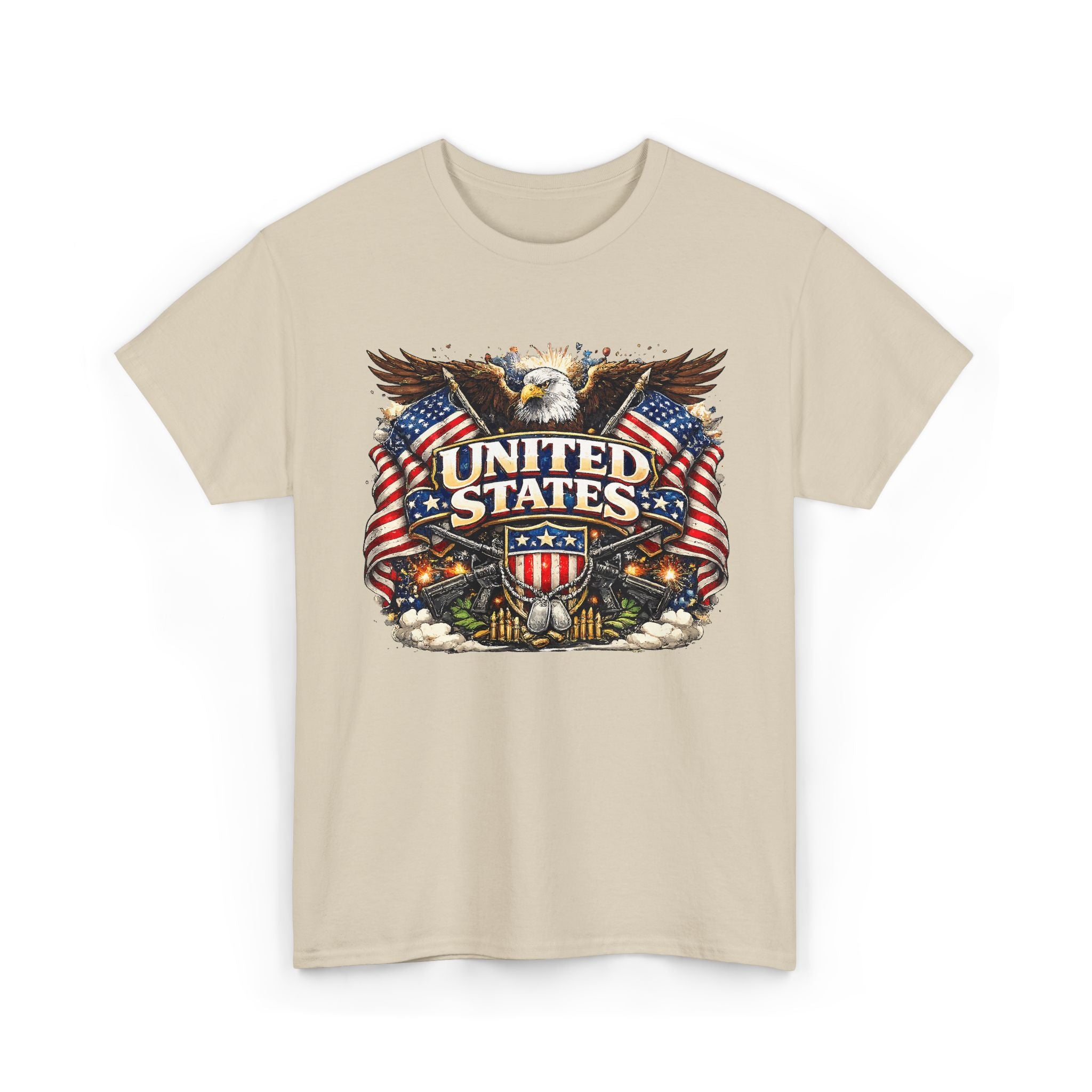 Patriotic Eagle 'United States' T-Shirt — American Flag Vintage Graphic Tee – Bamerix