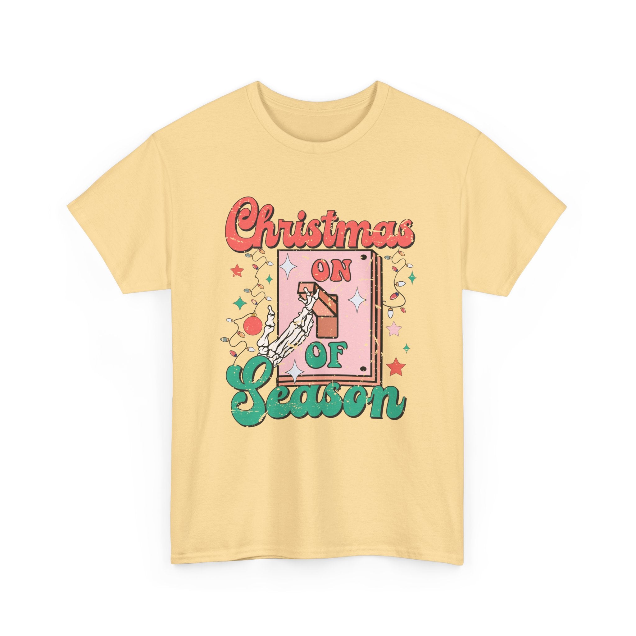 Christmas Season Unisex Heavy Cotton Tee - Festive Holiday Shirt – Bamerix