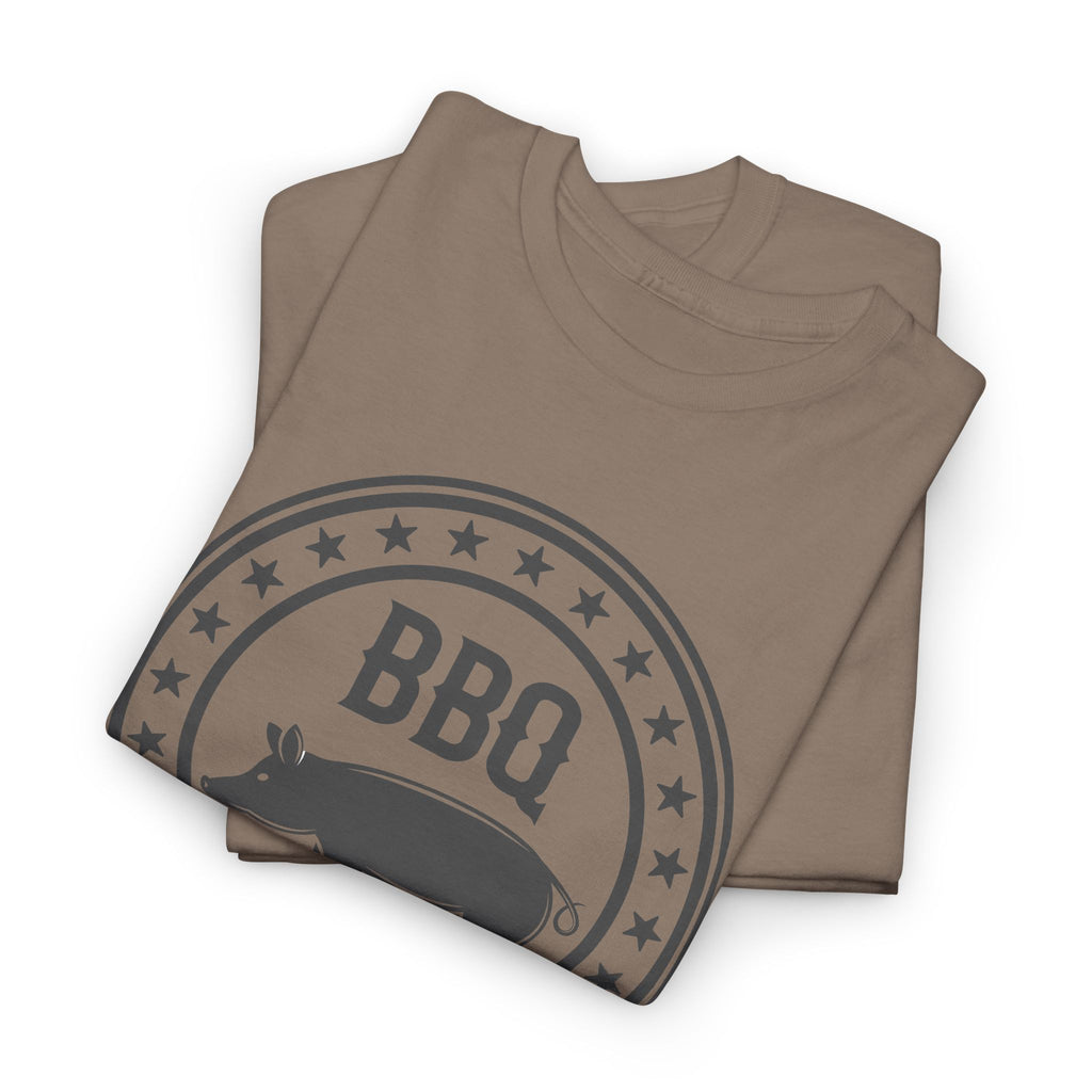 BBQ Pig Logo T-Shirt — Vintage Red Barbecue Grill Tee