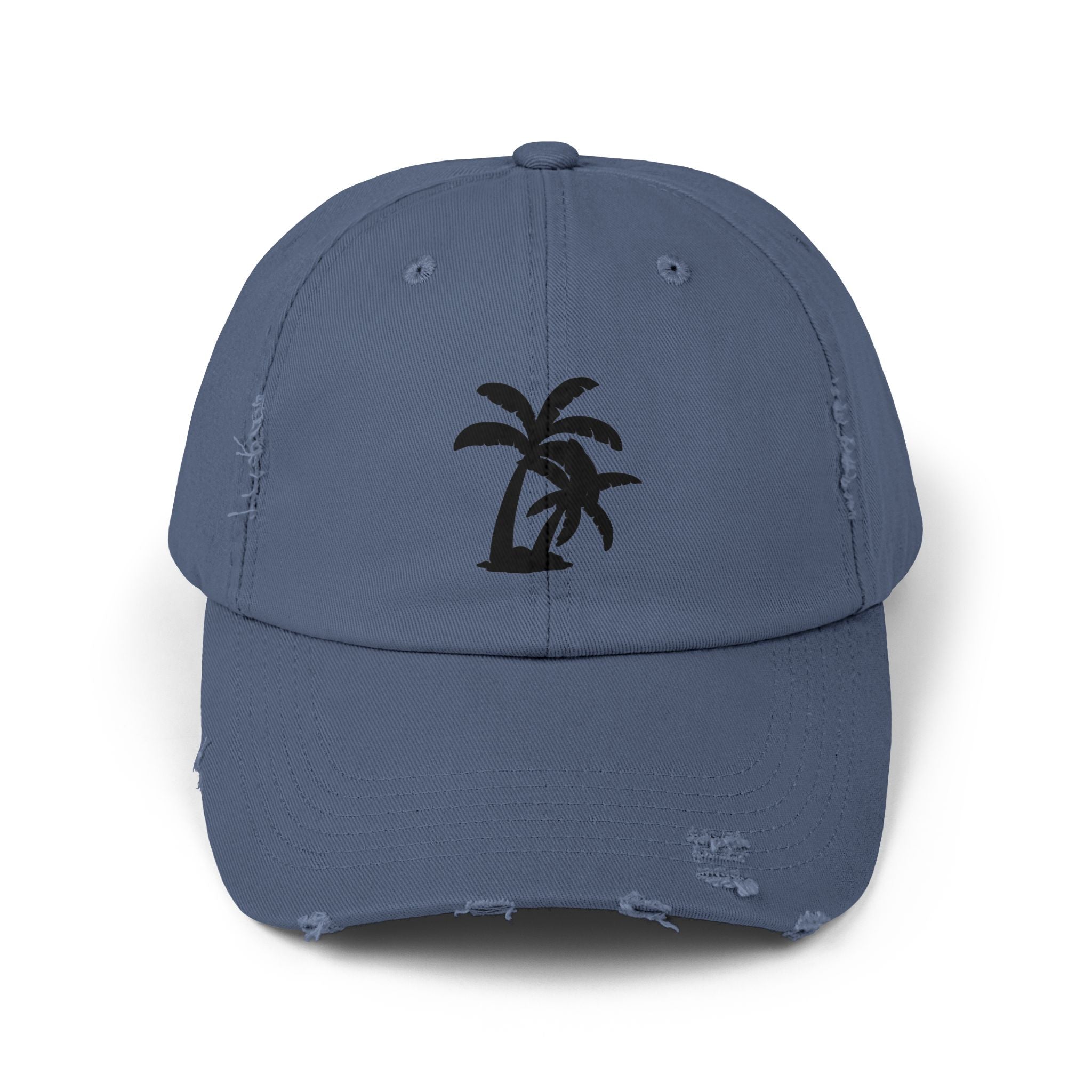 Distressed Palm Tree Cap — Vintage Beach Baseball Hat – Bamerix