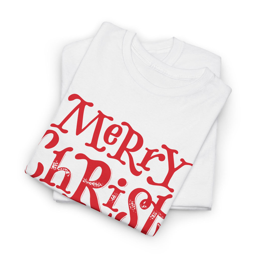 Merry Christmas Tee, Holiday Graphic Shirt, Festive Season Unisex Top – Bamerix