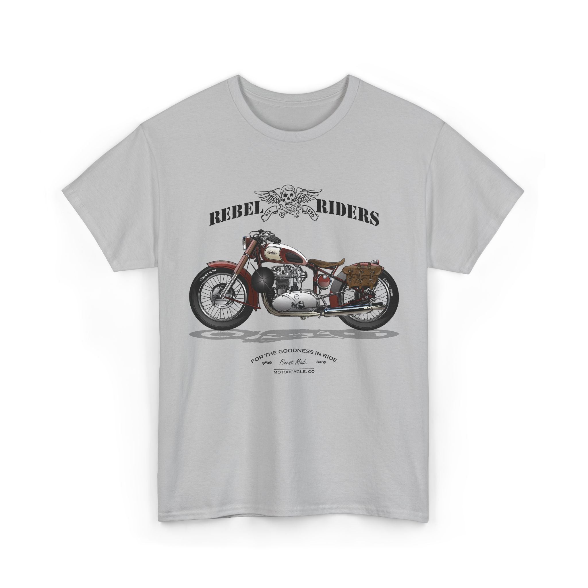 Vintage Motorcycle Tee – "Rebel Riders" Classic Bike Graphic – Bamerix