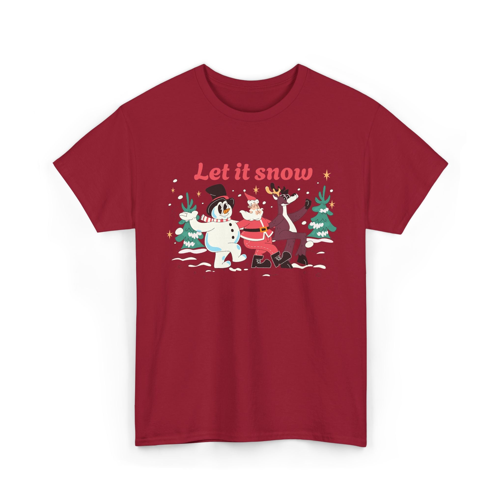 Unisex Winter Holiday Tee - Let it Snow, Christmas Shirt, Cozy Gift – Bamerix