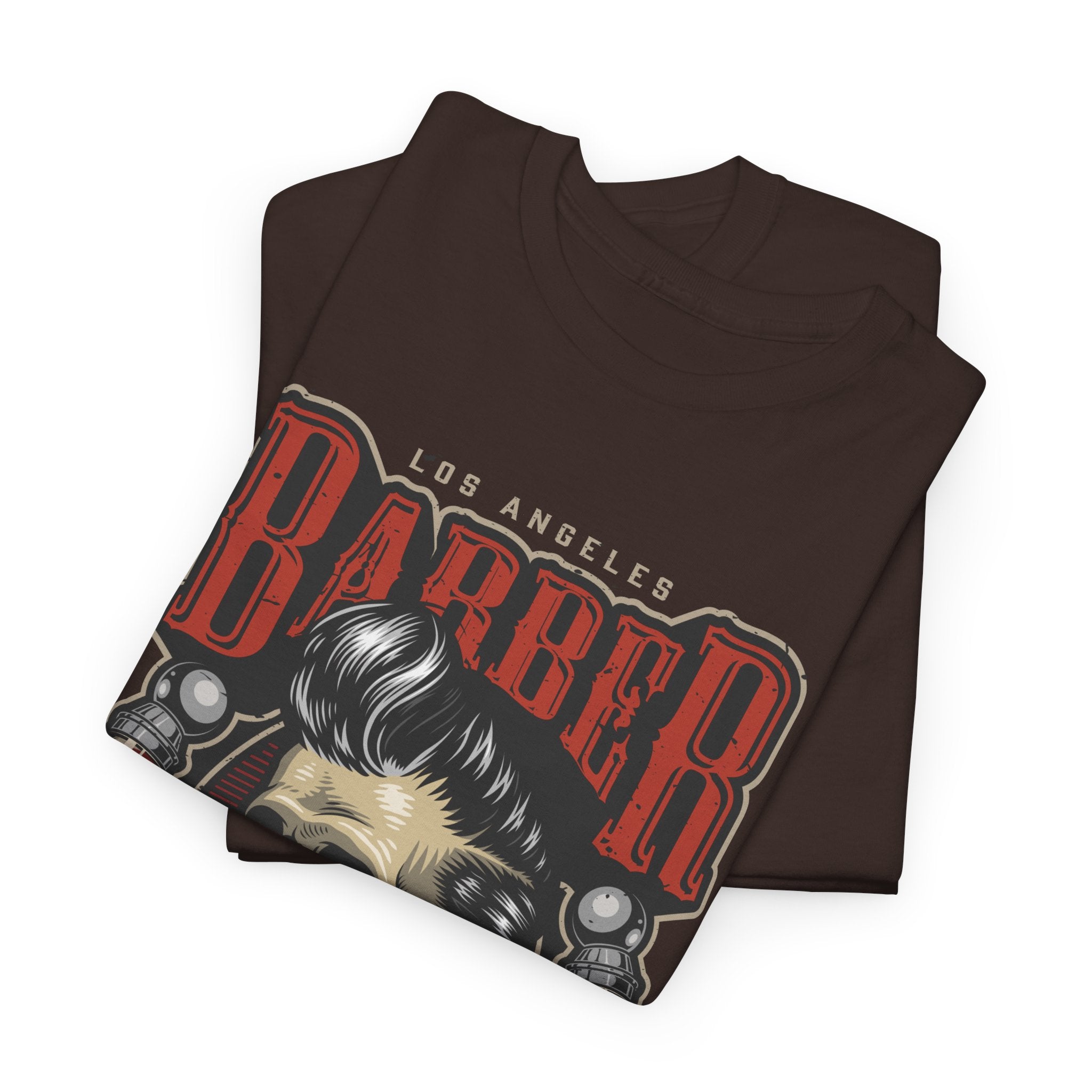Barber Skull Tee — Vintage Barbershop Logo T-Shirt – Bamerix
