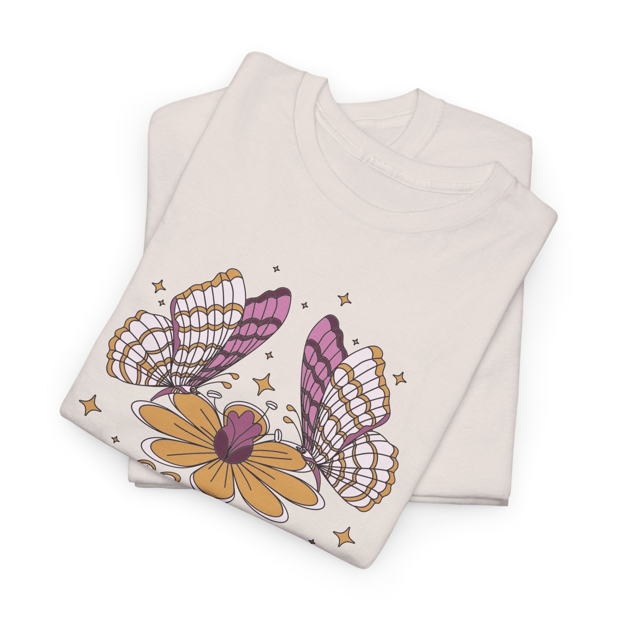 Boho Butterfly Floral T-Shirt – Bamerix